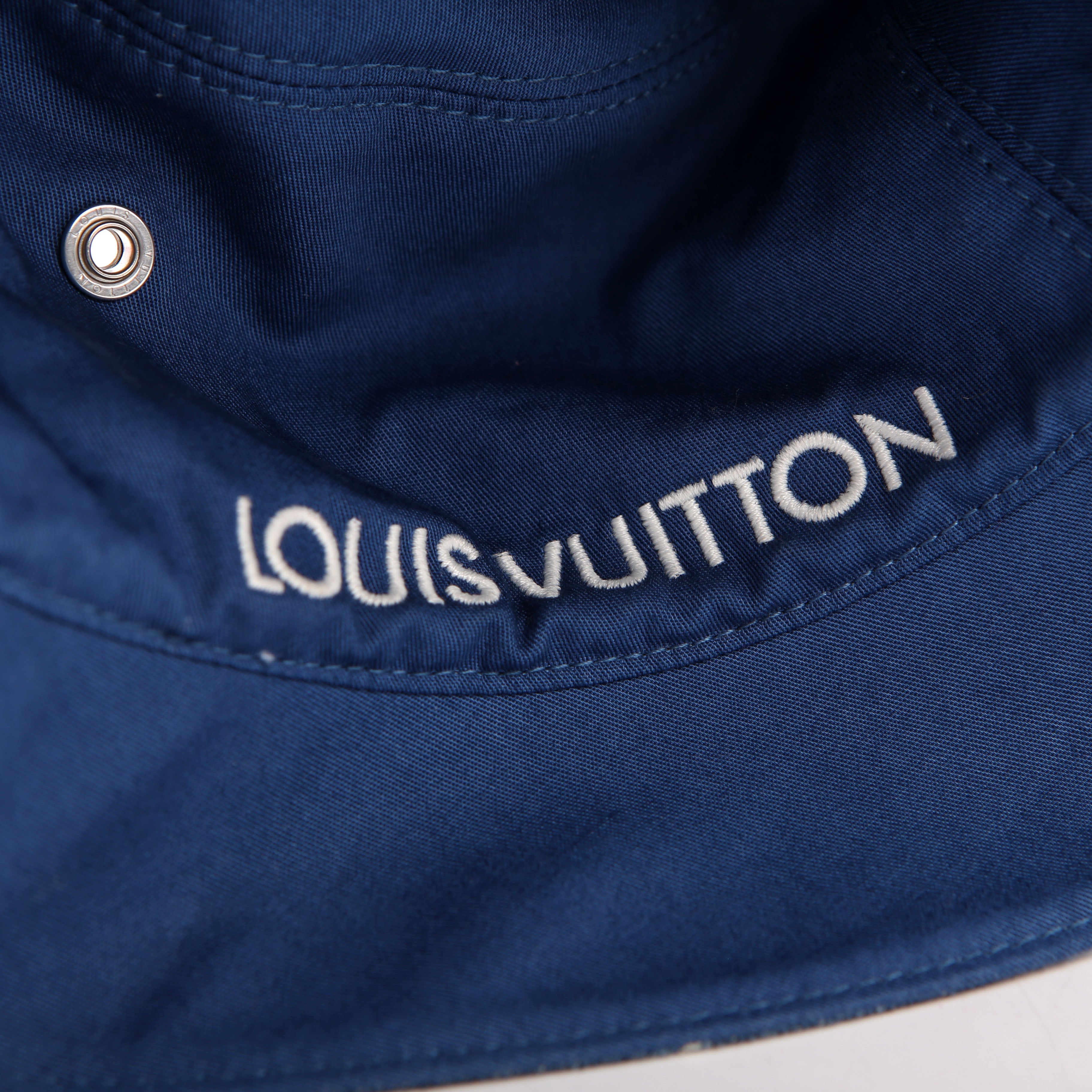 Denim Monogram Bucket Hat Medium Blue