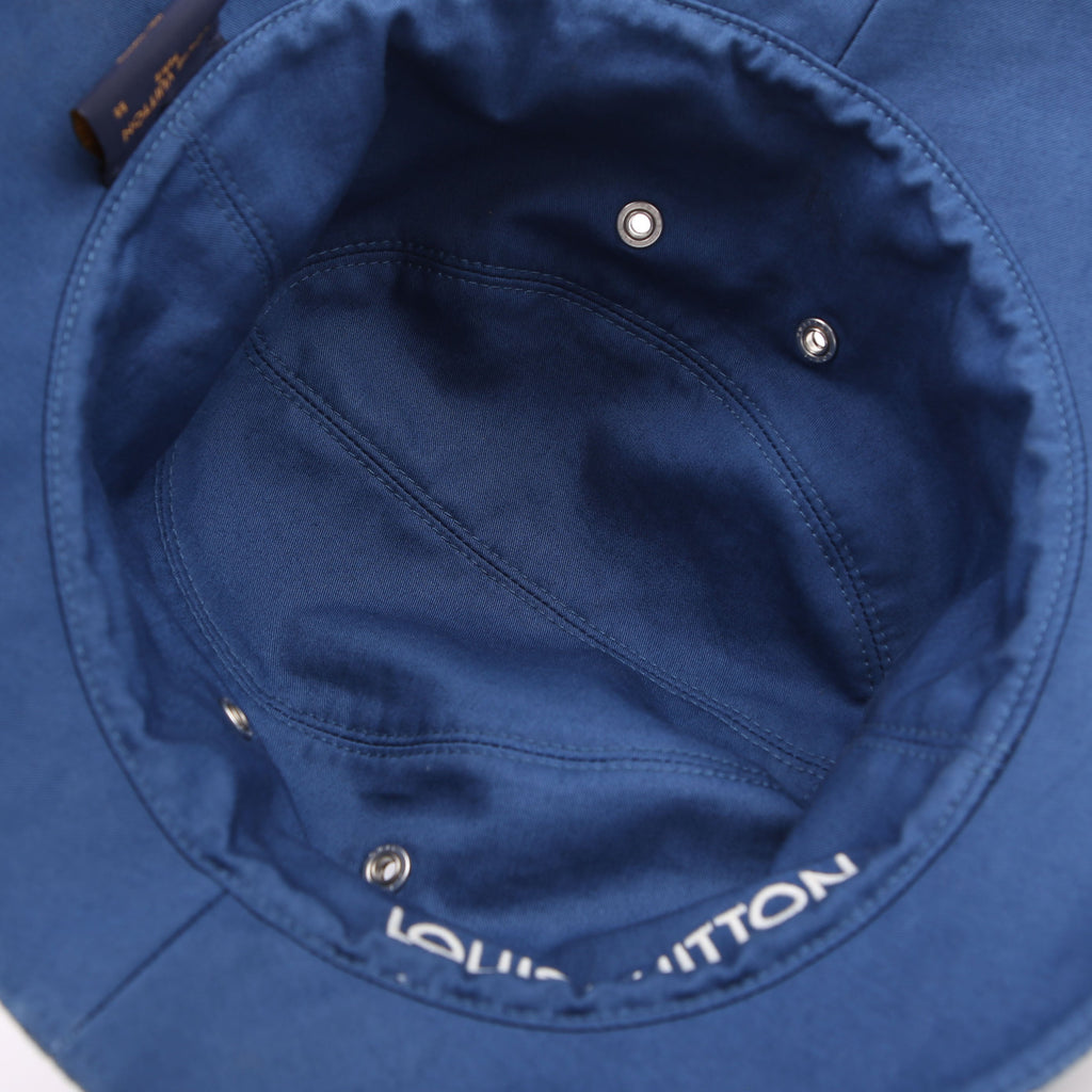 Denim Monogram Bucket Hat Medium Blue