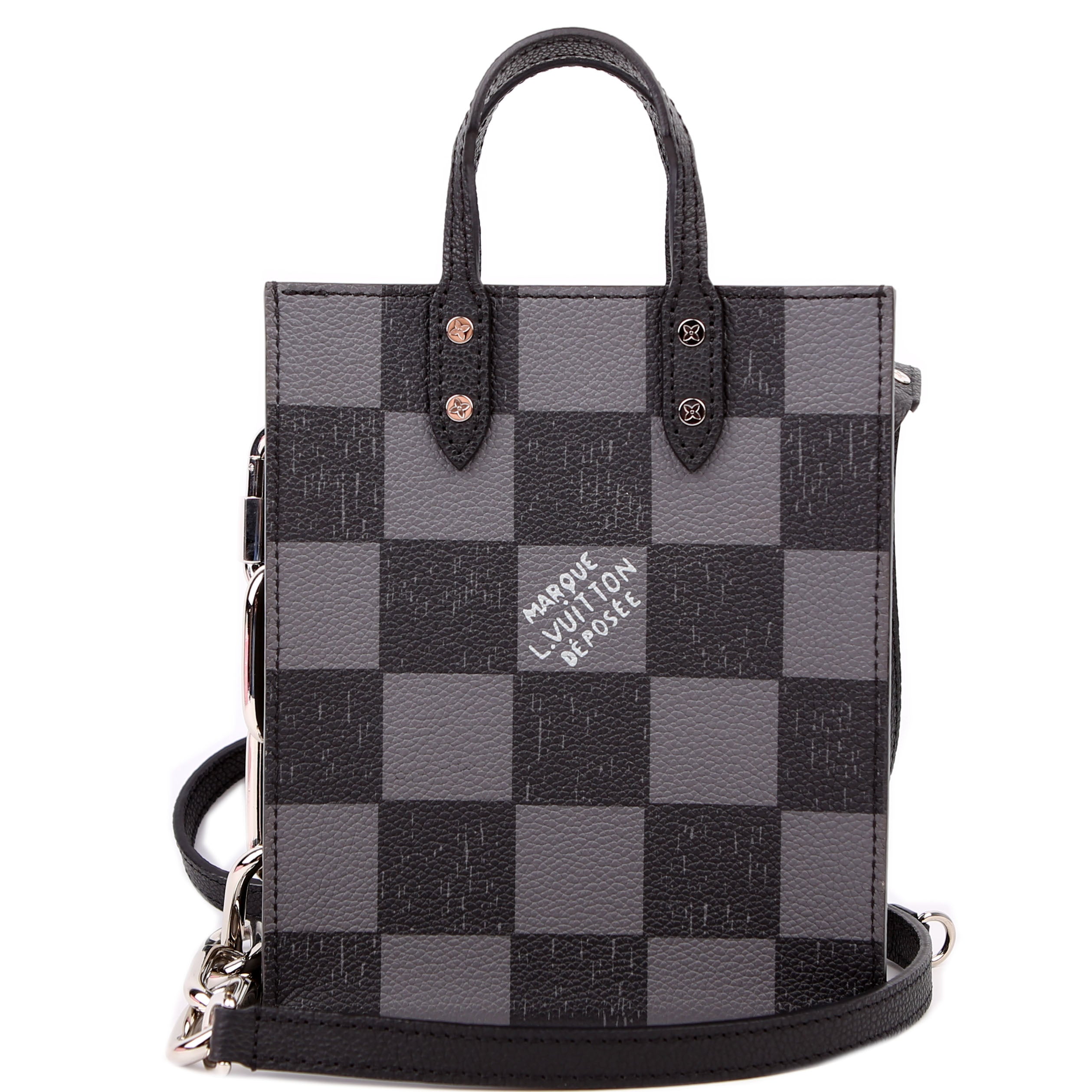 Sac Plat XS Abloh Checkers Black
