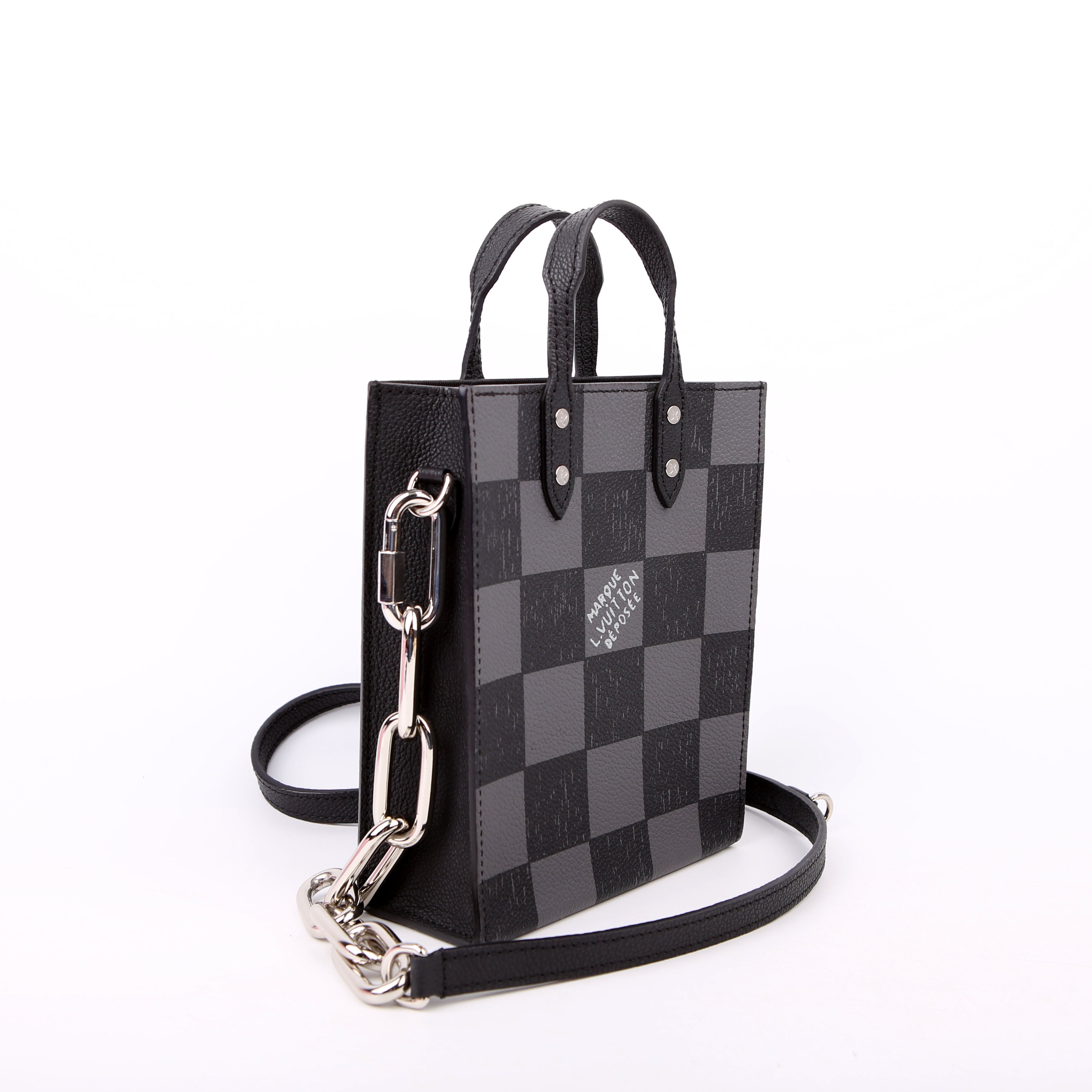 Sac Plat XS Abloh Checkers Black