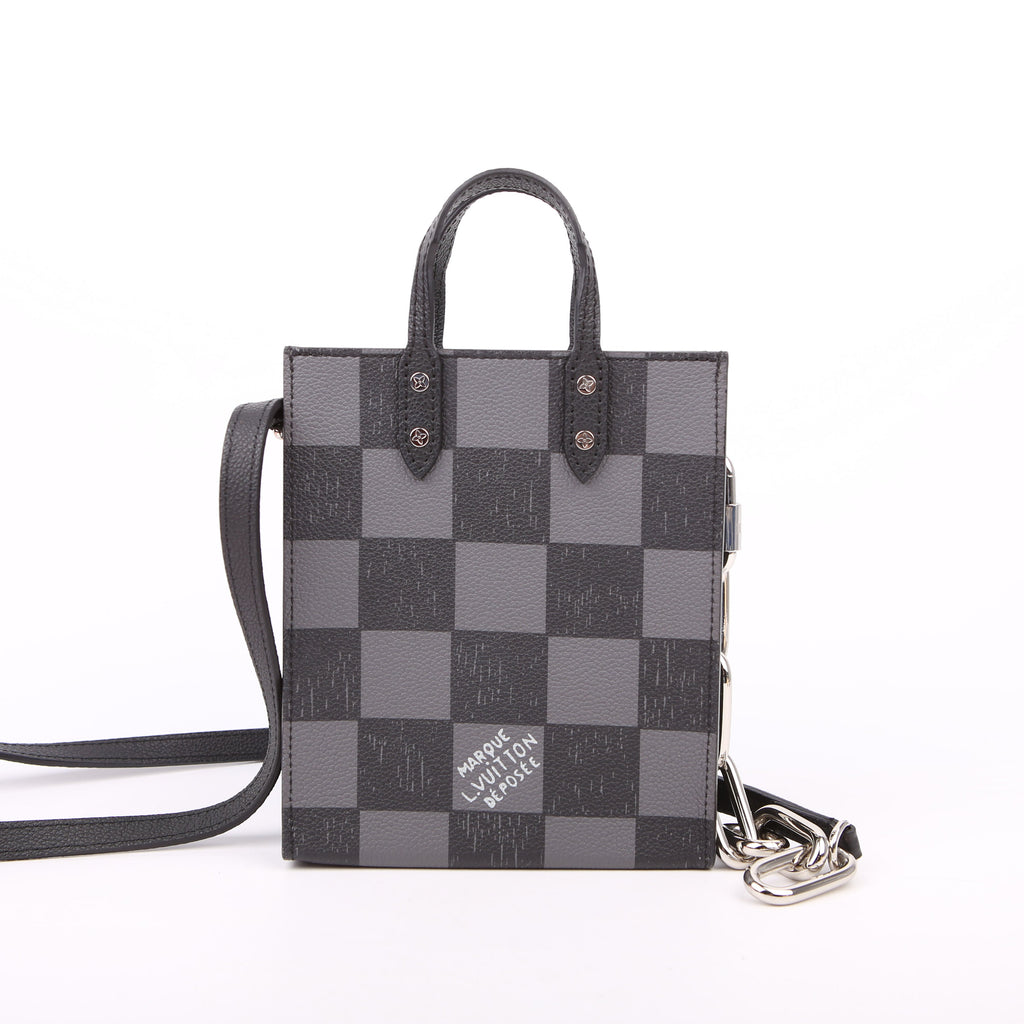 Sac Plat XS Abloh Checkers Black
