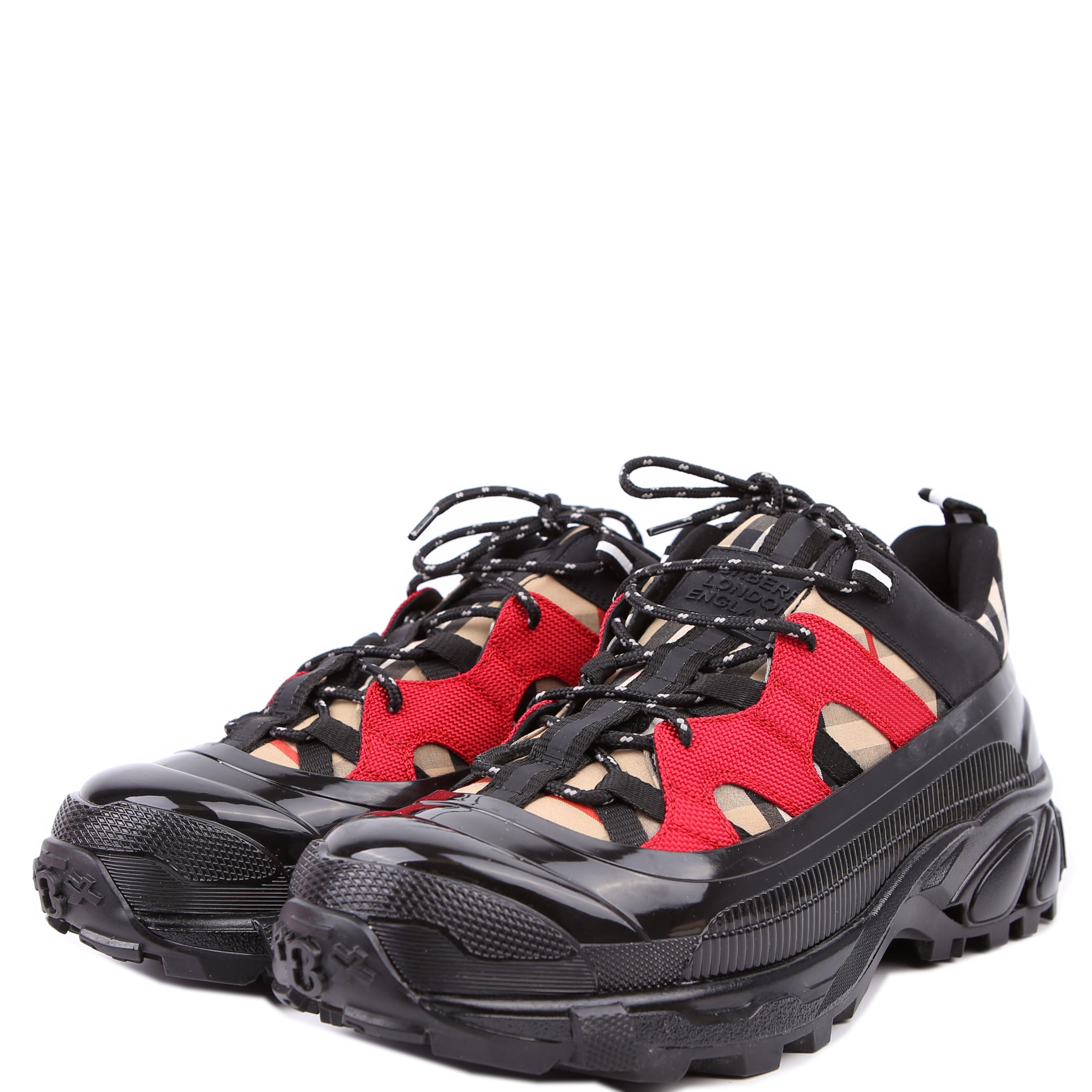 Arthur Check Sneakers Size 40 Black