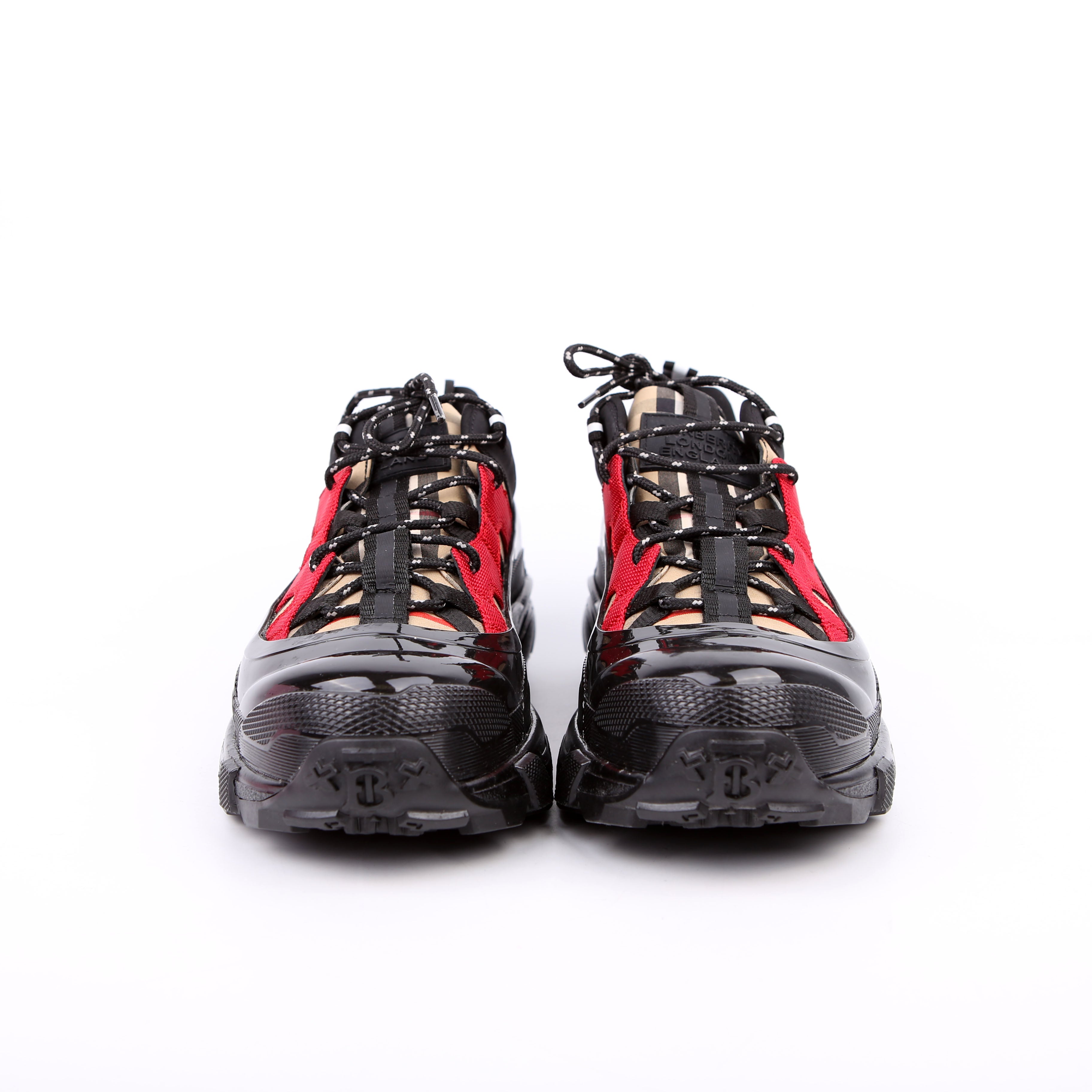 Arthur Check Sneakers Size 40 Black