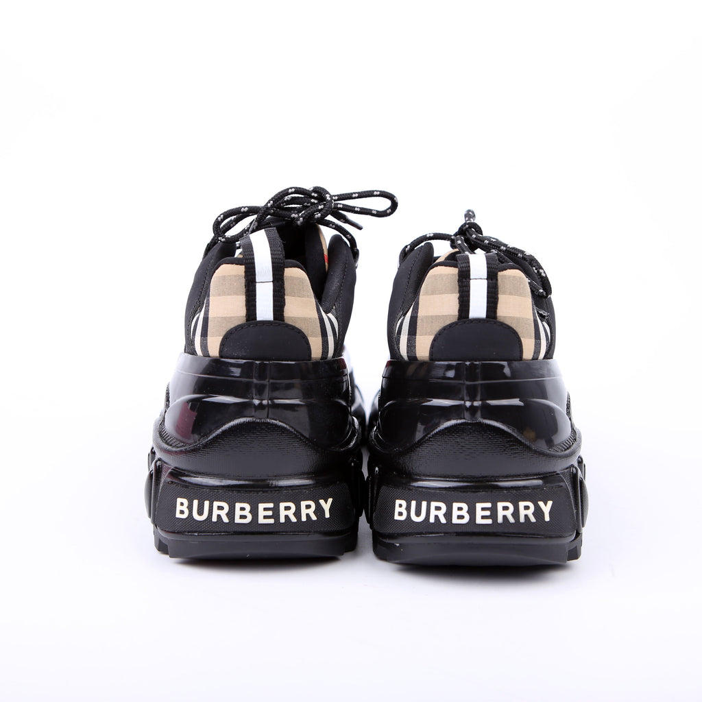 Arthur Check Sneakers Size 40 Black