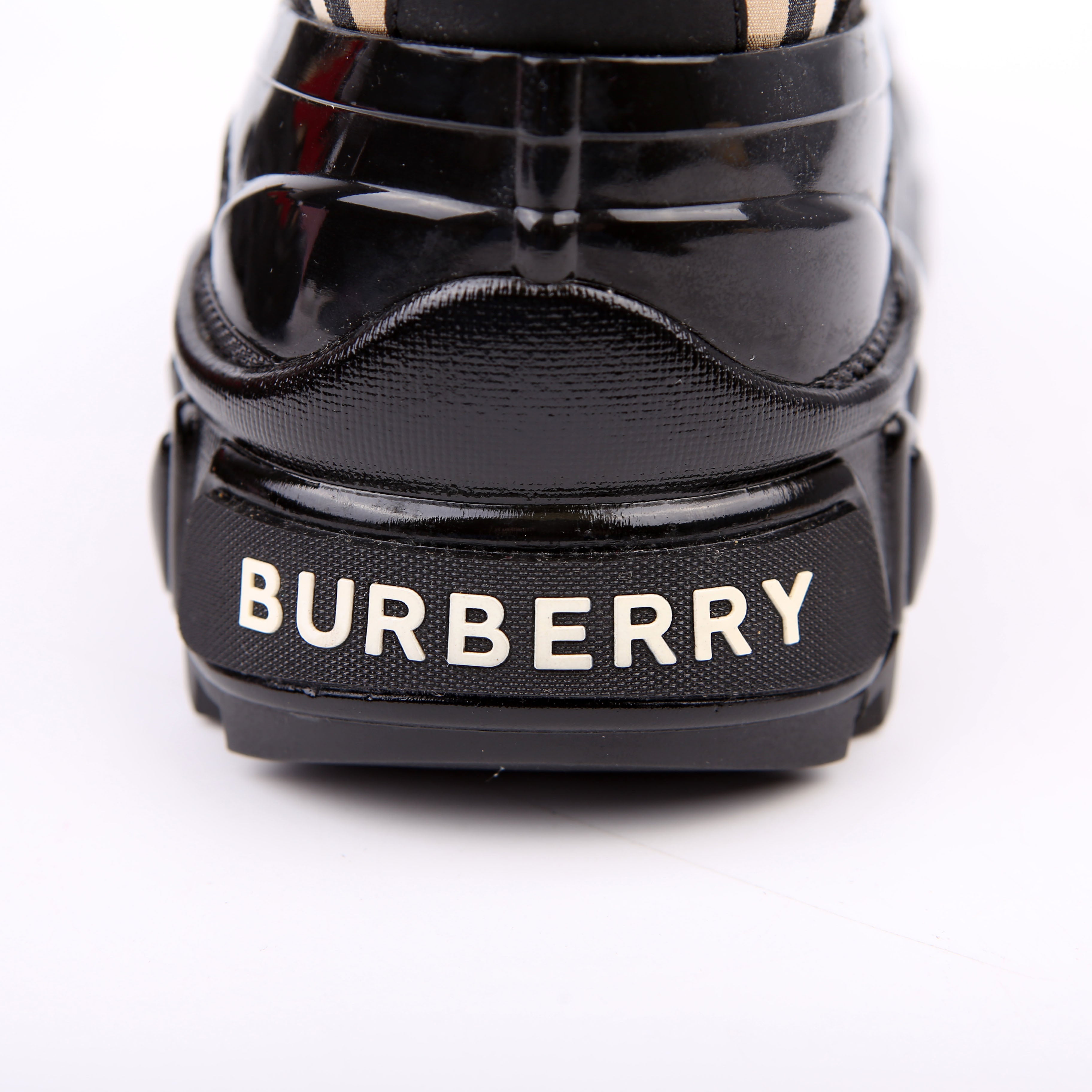 Arthur Check Sneakers Size 40 Black