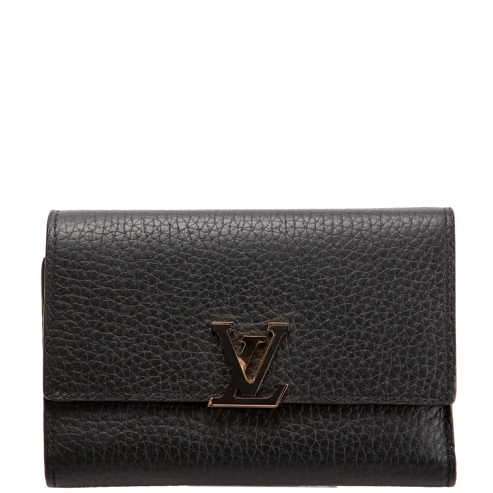 Capucines Wallet Compact Black/Pink