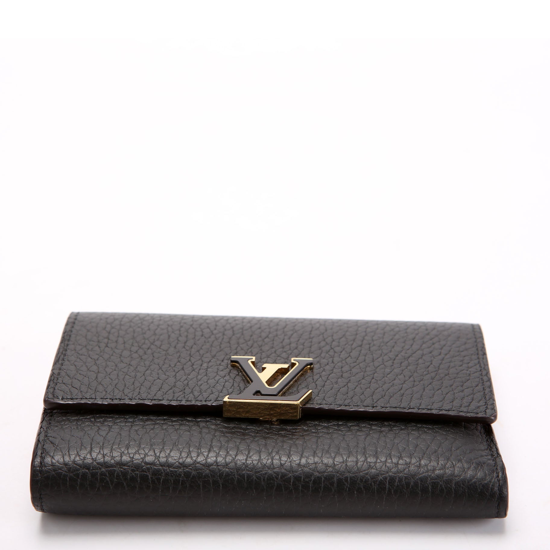 Capucines Wallet Compact Black/Pink