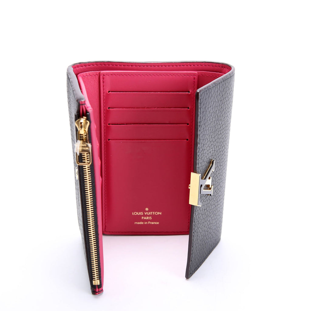 Capucines Wallet Compact Black/Pink