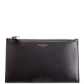 SAINT LAURENT 635097 Calfskin Pouch Small Grey