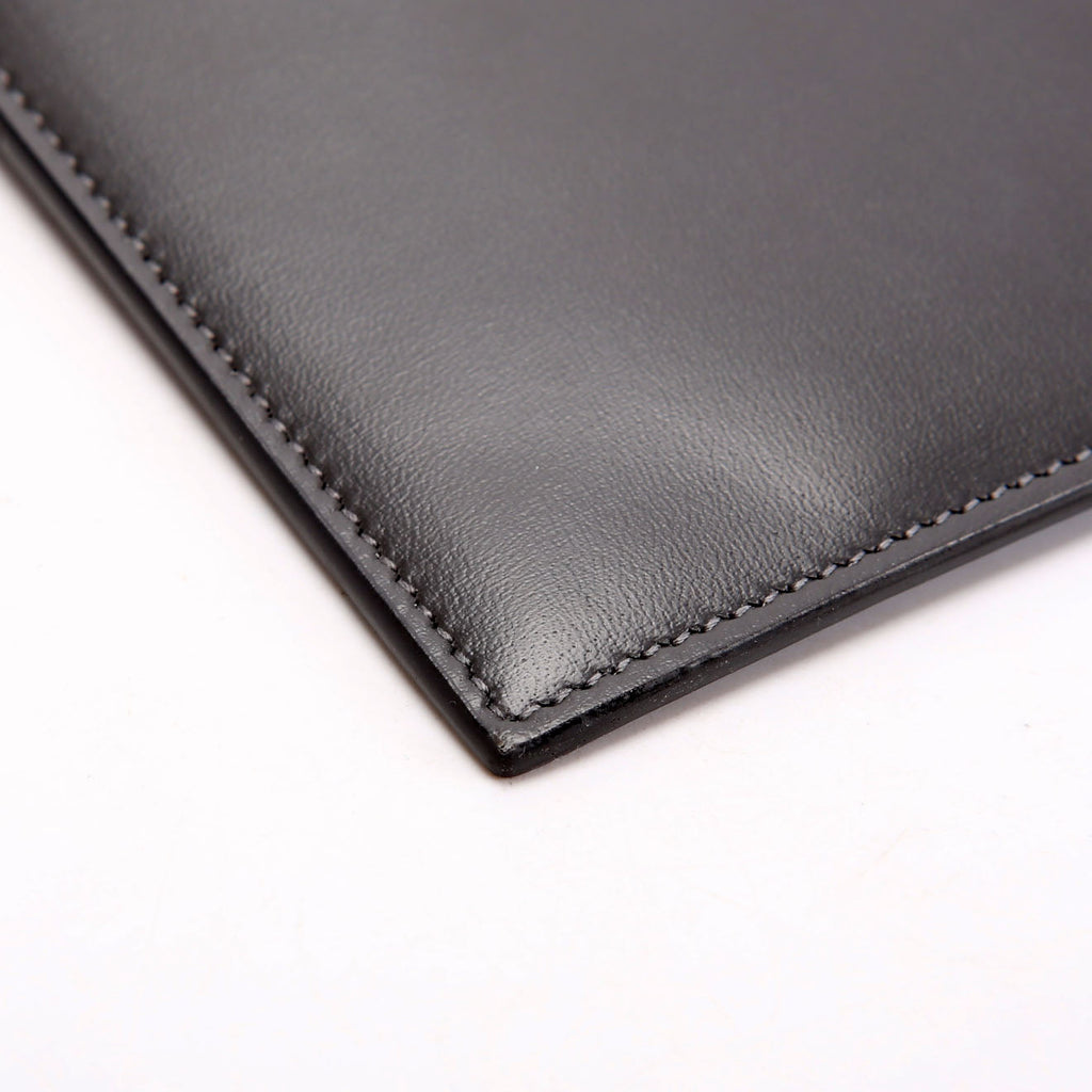 SAINT LAURENT 635097 Calfskin Pouch Small Grey