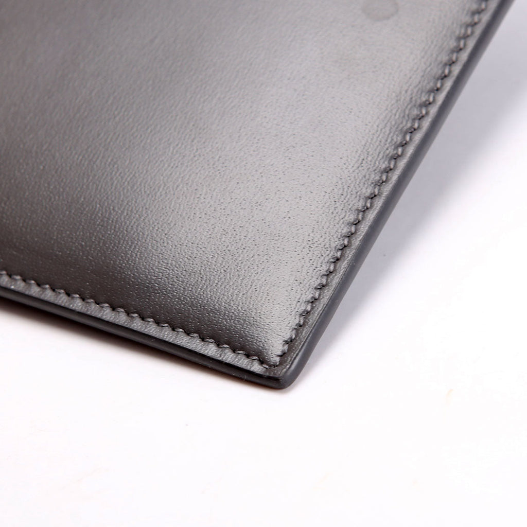SAINT LAURENT 635097 Calfskin Pouch Small Grey