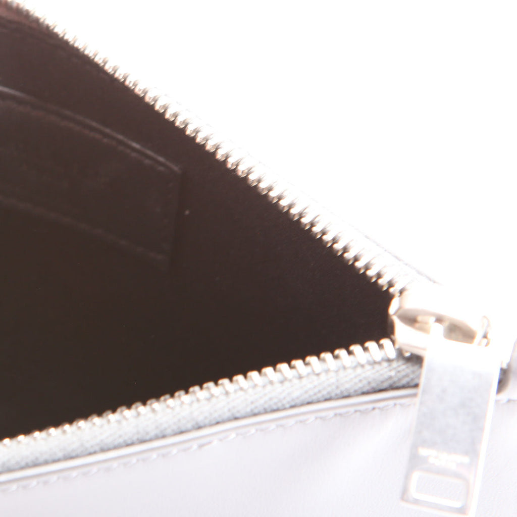 SAINT LAURENT 635097 Calfskin Pouch Small Grey