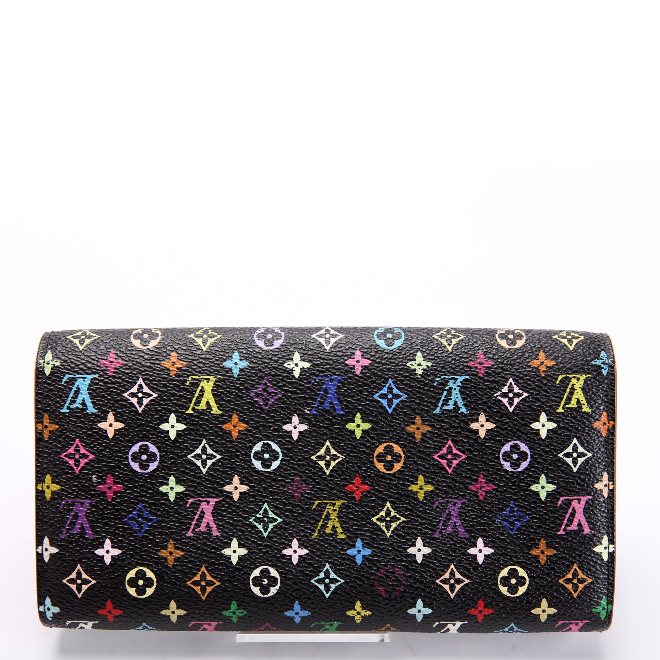 Sarah Wallet Multicolor Monogram Black