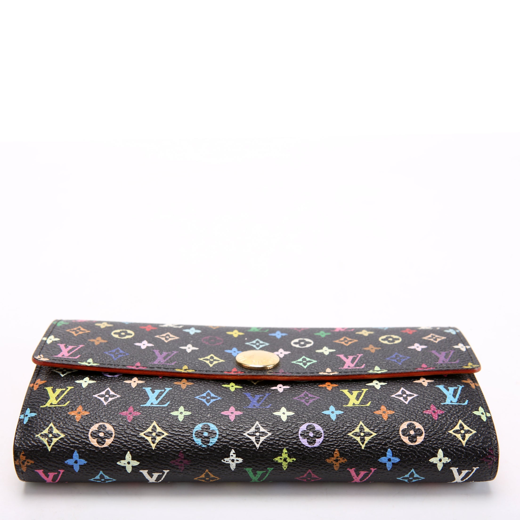 Sarah Wallet Multicolor Monogram Black