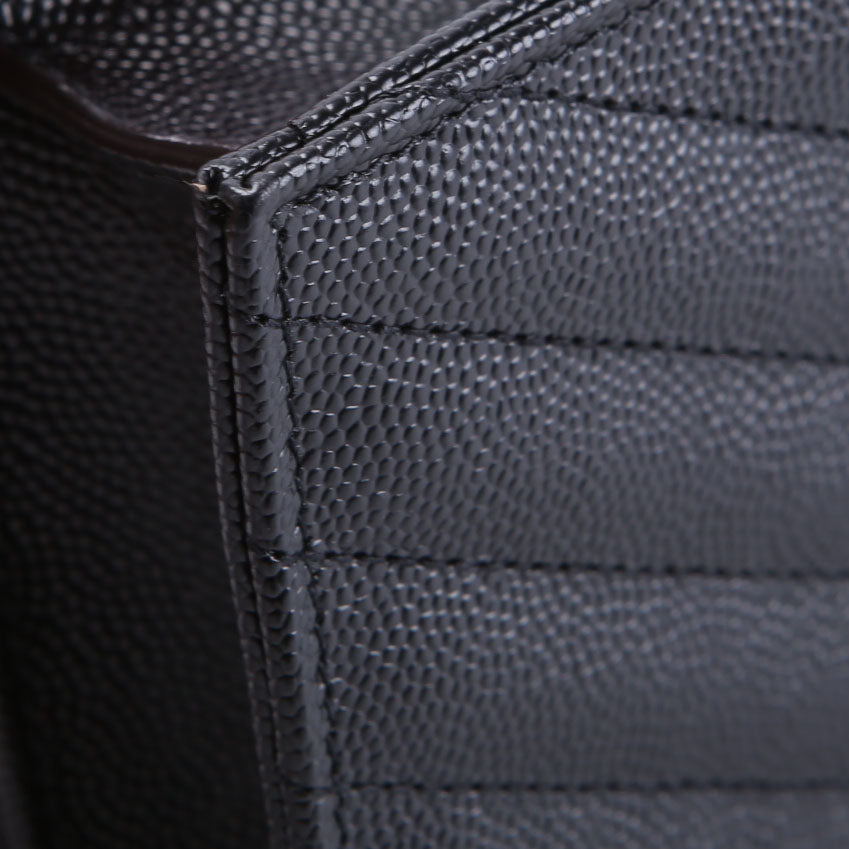 SAINT LAURENT Envelope Chain Wallet 857605 Black