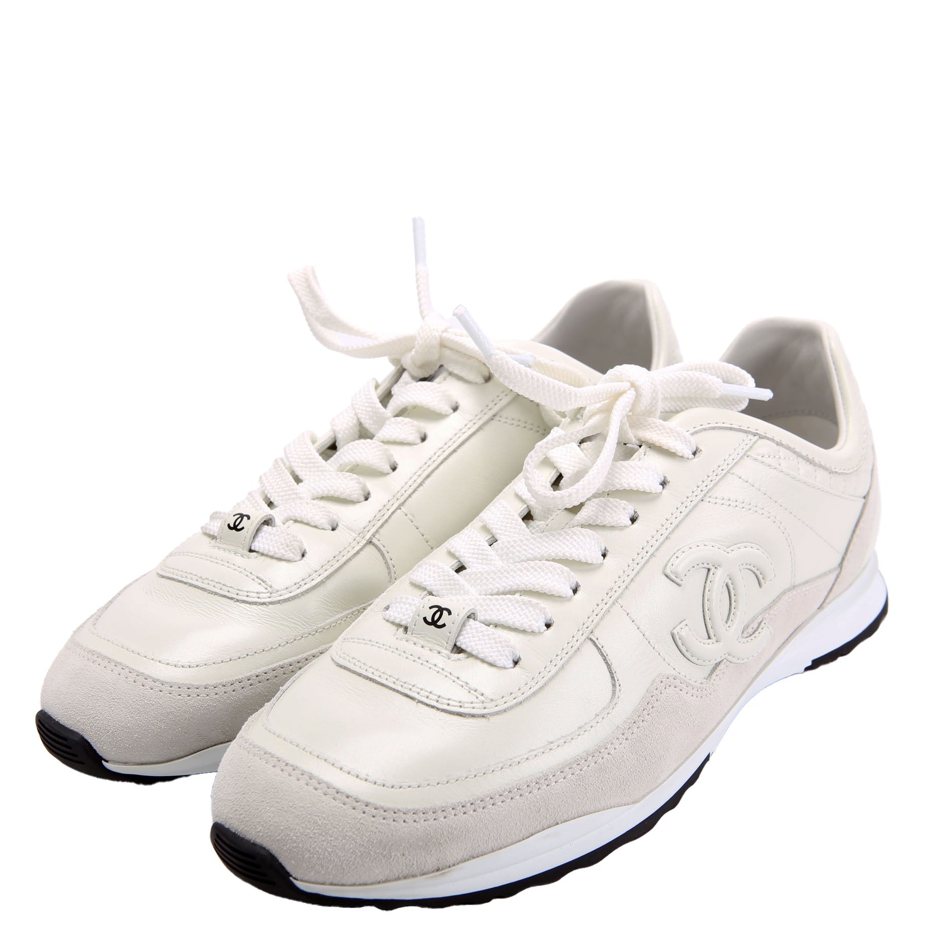 Calf/Suede CC Sneakers Size 36.5