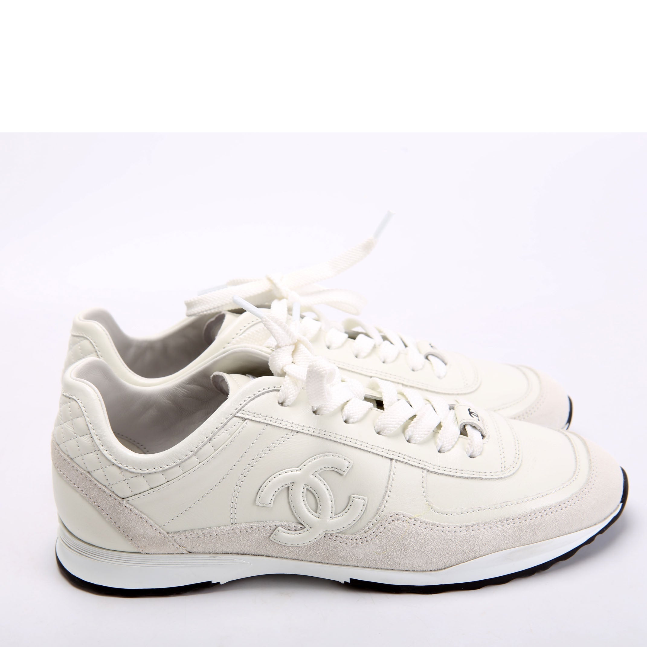 Calf/Suede CC Sneakers Size 36.5