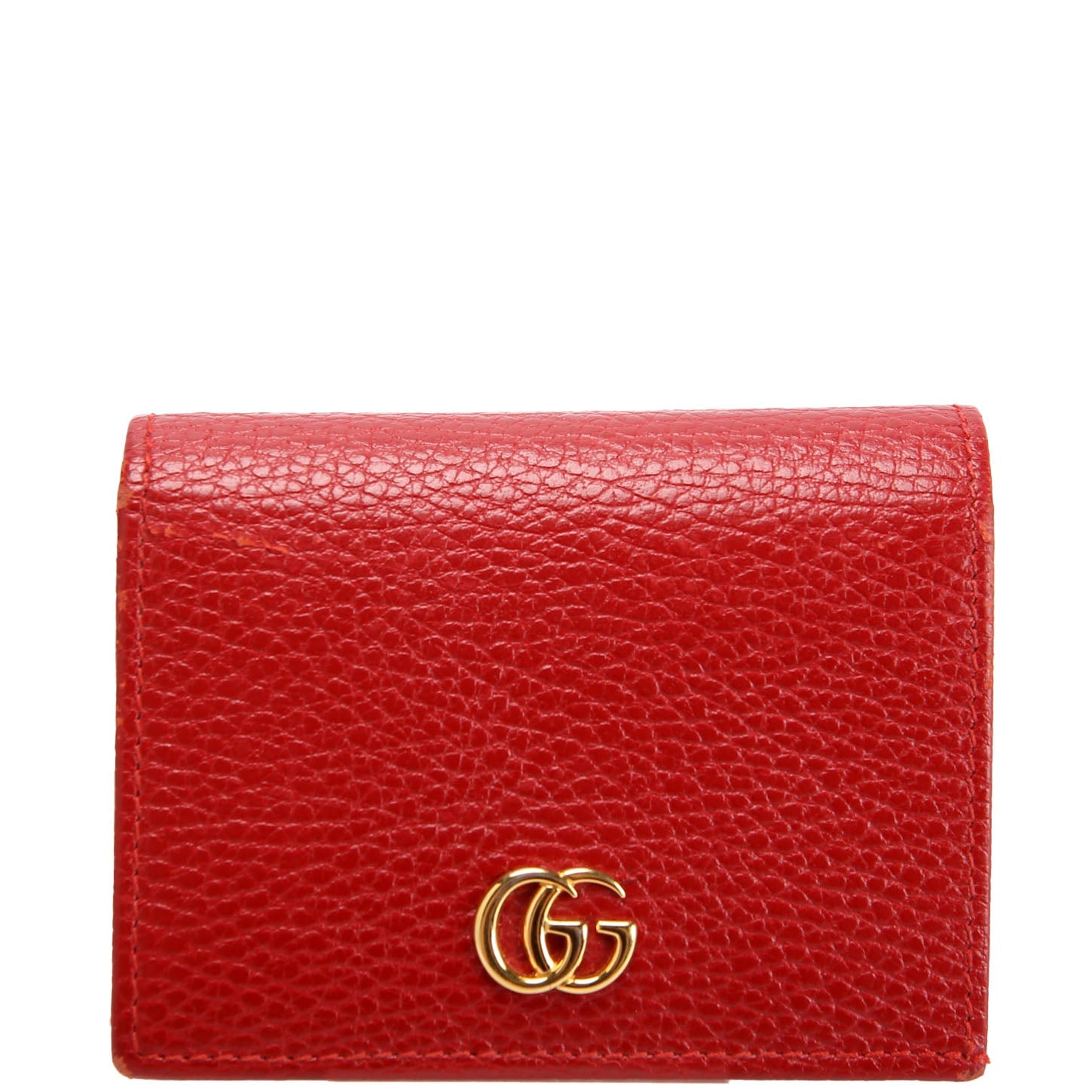 Gucci 456126 GG Marmont Card Case Red