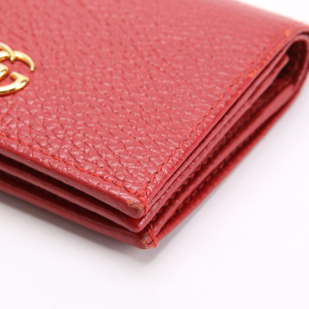 Gucci 456126 GG Marmont Card Case Red