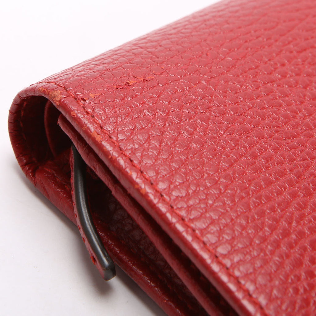 Gucci 456126 GG Marmont Card Case Red