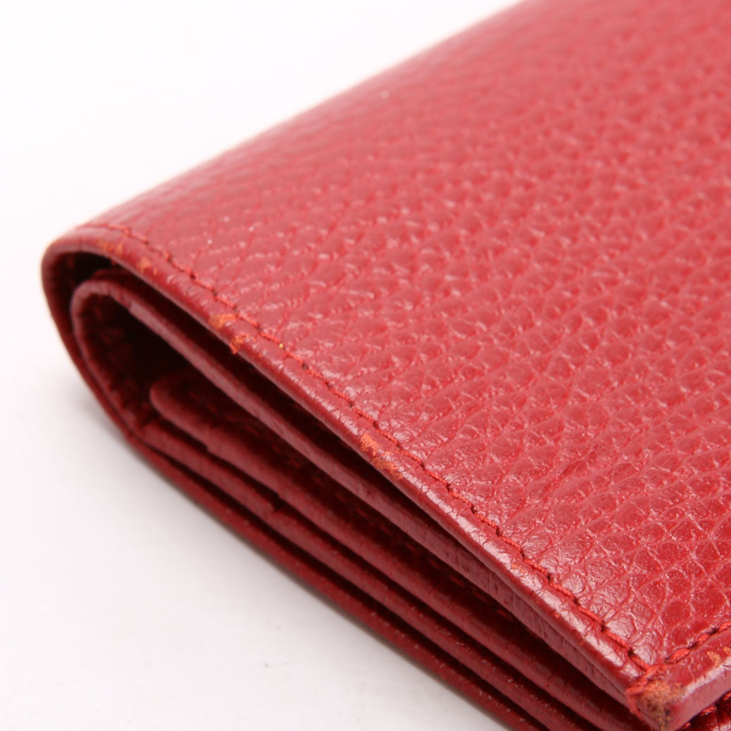 Gucci 456126 GG Marmont Card Case Red