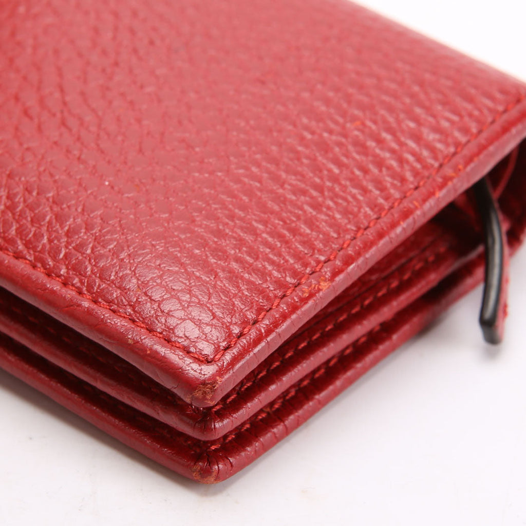 Gucci 456126 GG Marmont Card Case Red