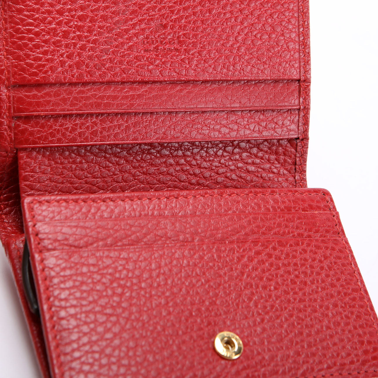 Gucci 456126 GG Marmont Card Case Red