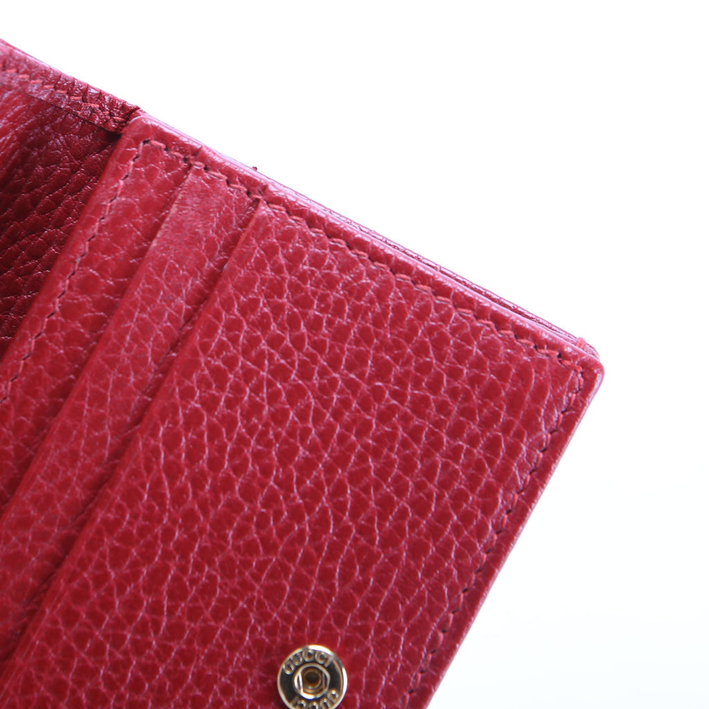 Gucci 456126 GG Marmont Card Case Red