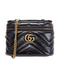 699515 GG Marmont Mini Top Handle Black