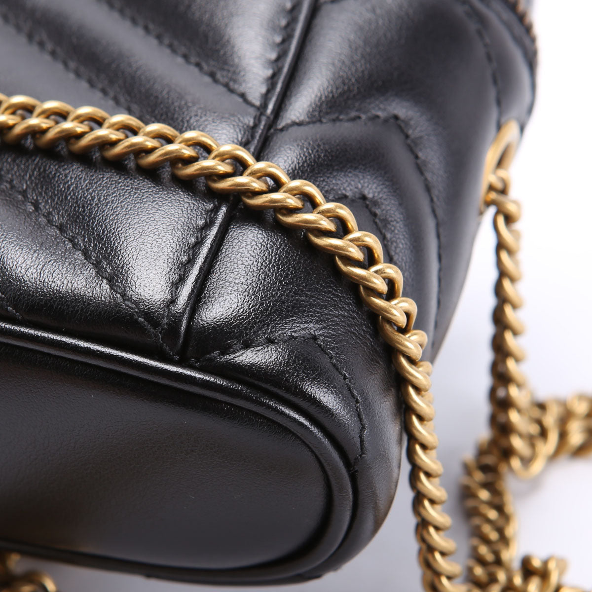 699515 GG Marmont Mini Top Handle Black