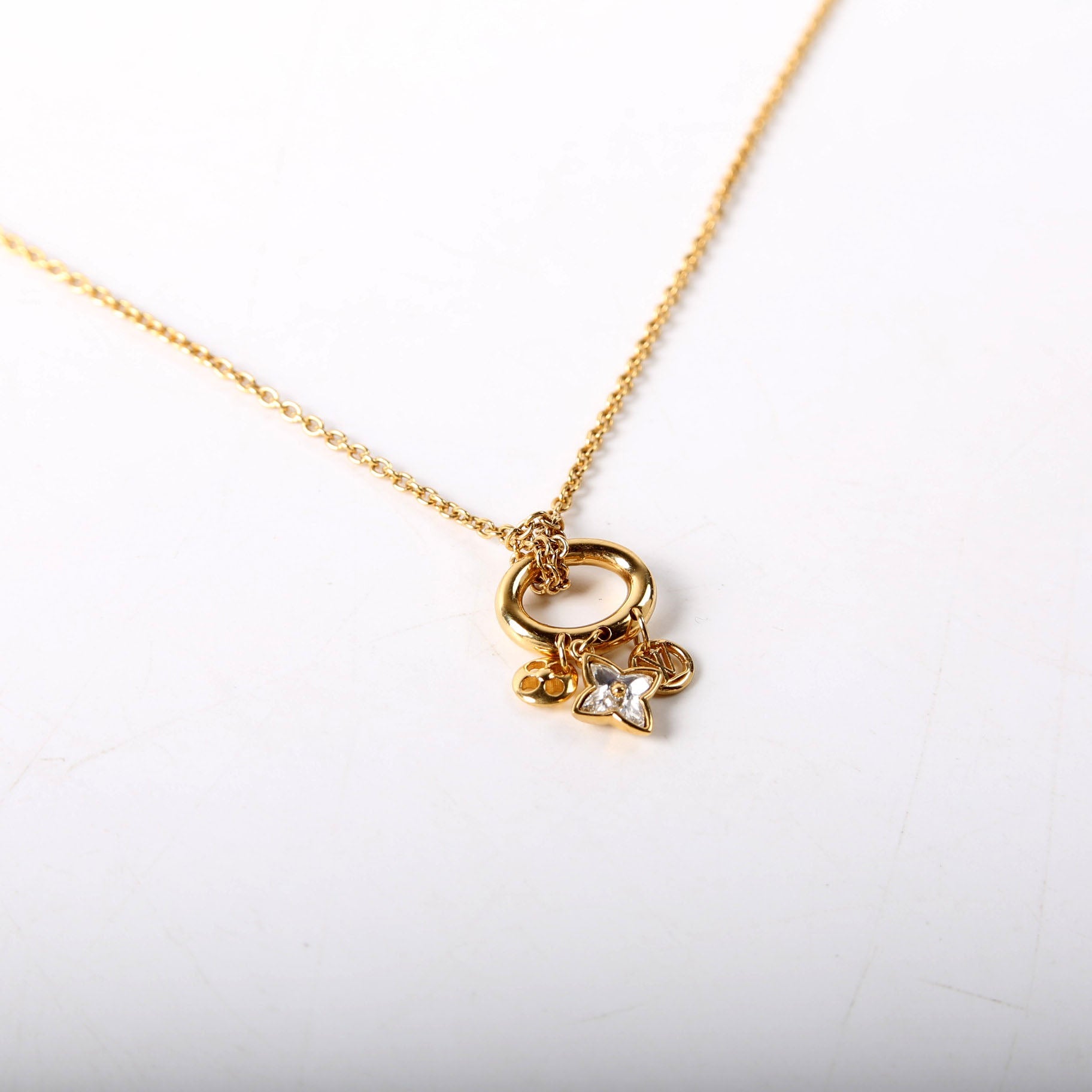 My Blooming Strass Necklace M00592 Gold