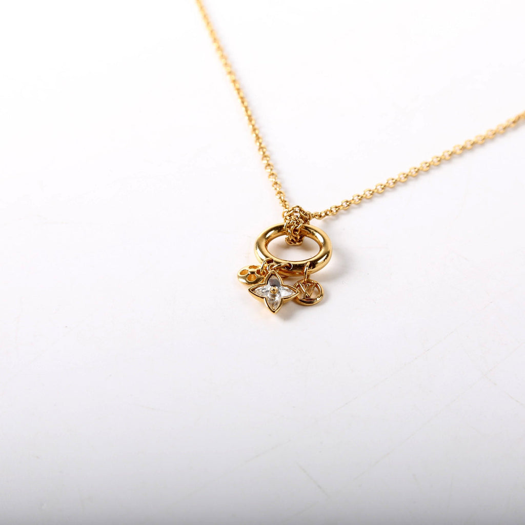 My Blooming Strass Necklace M00592 Gold