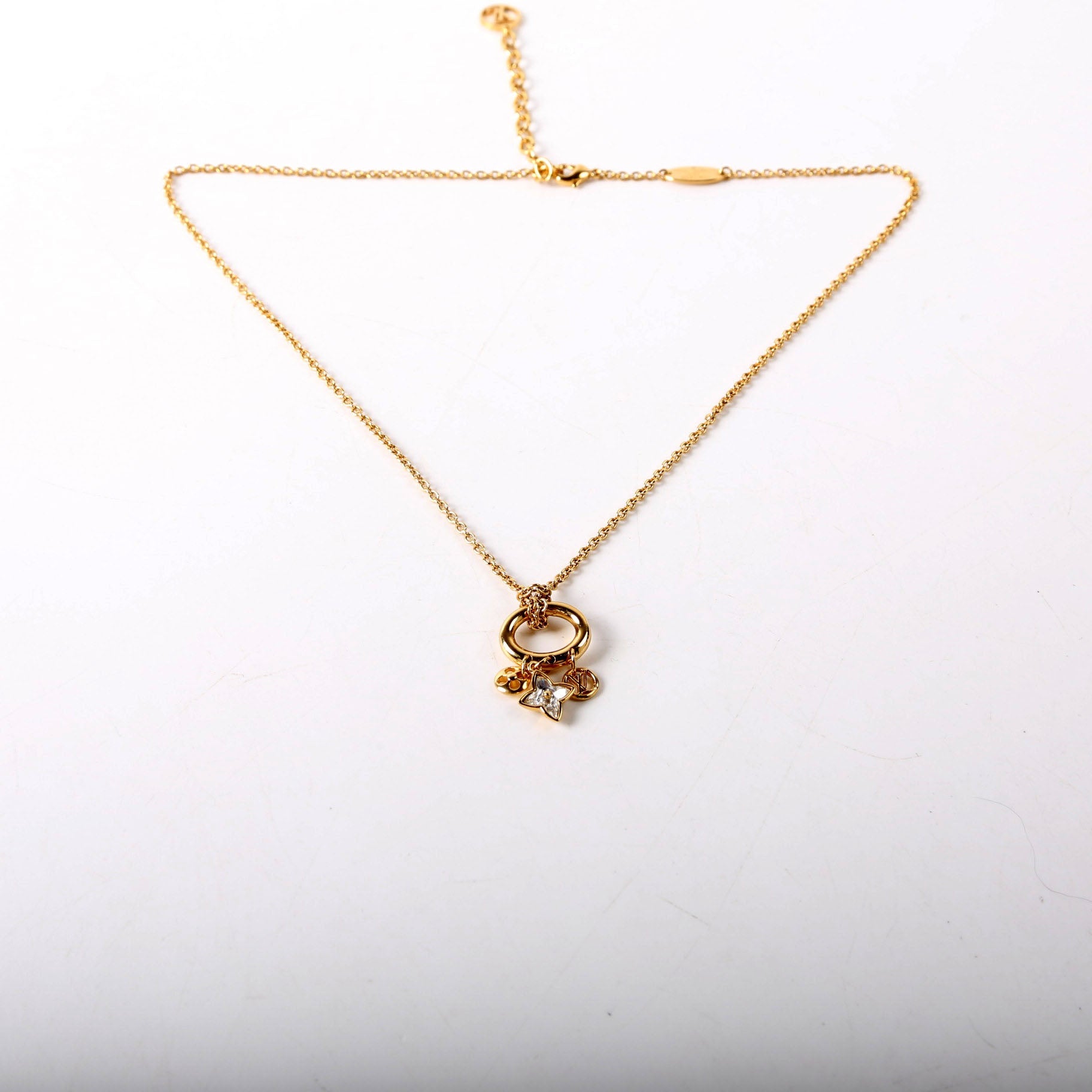 My Blooming Strass Necklace M00592 Gold