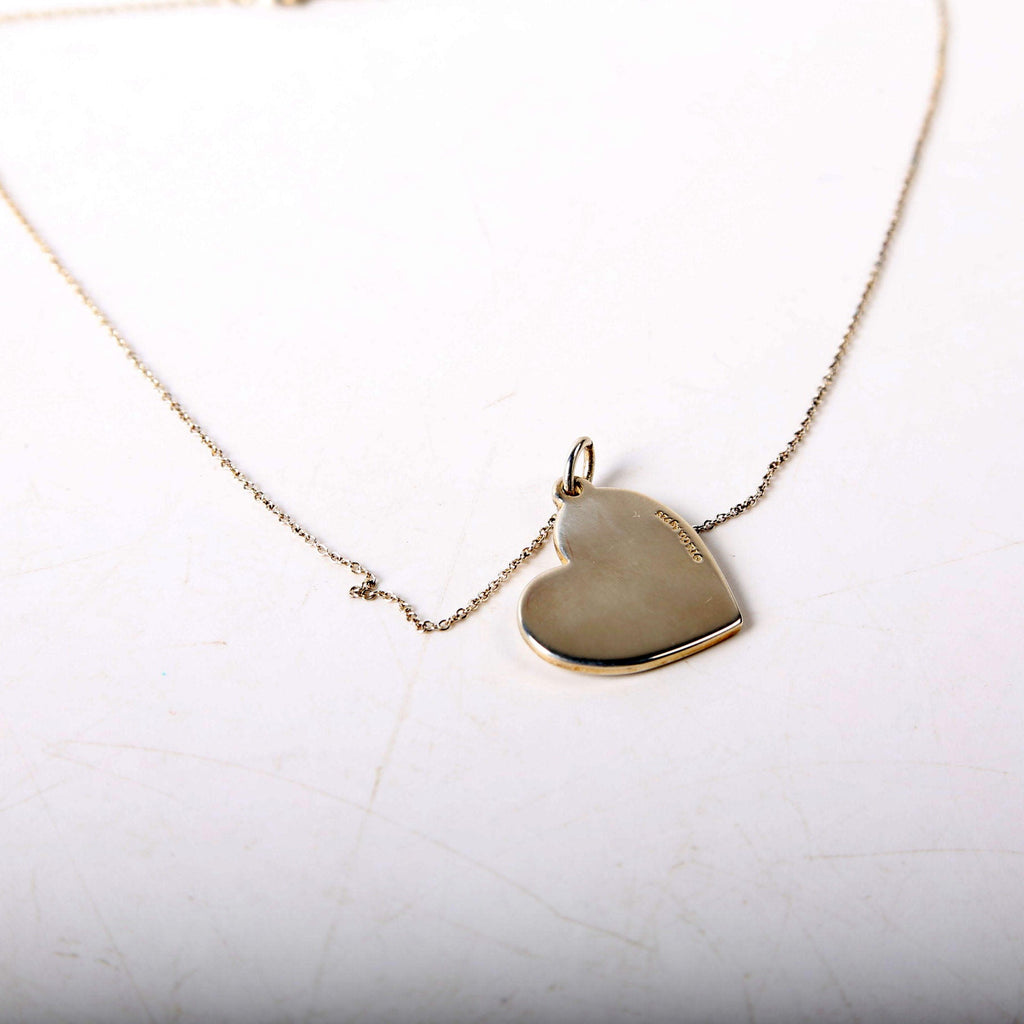 Mom Heart Charm Pendant Necklace 925