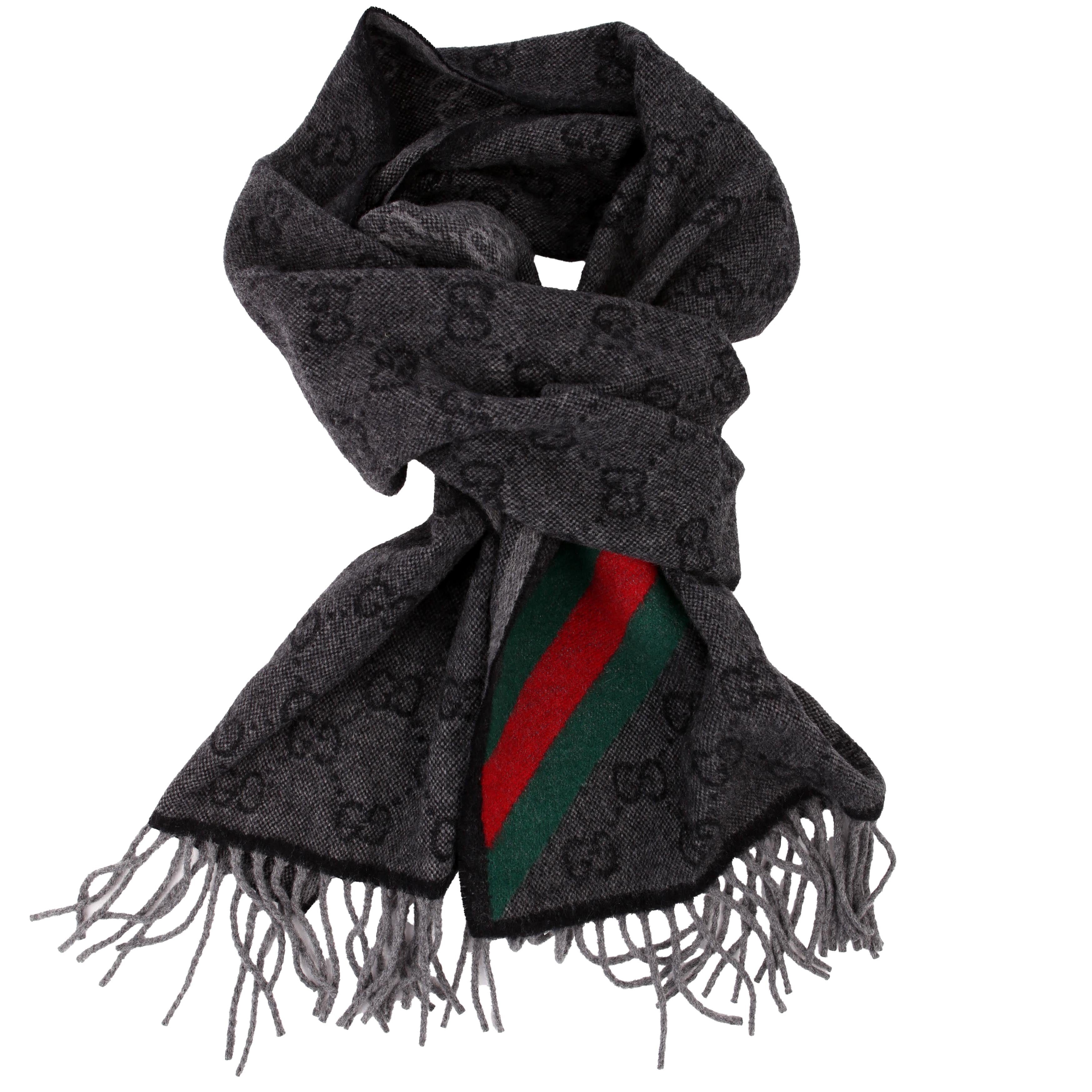 Gucci GG Web Wool Stole Scarf