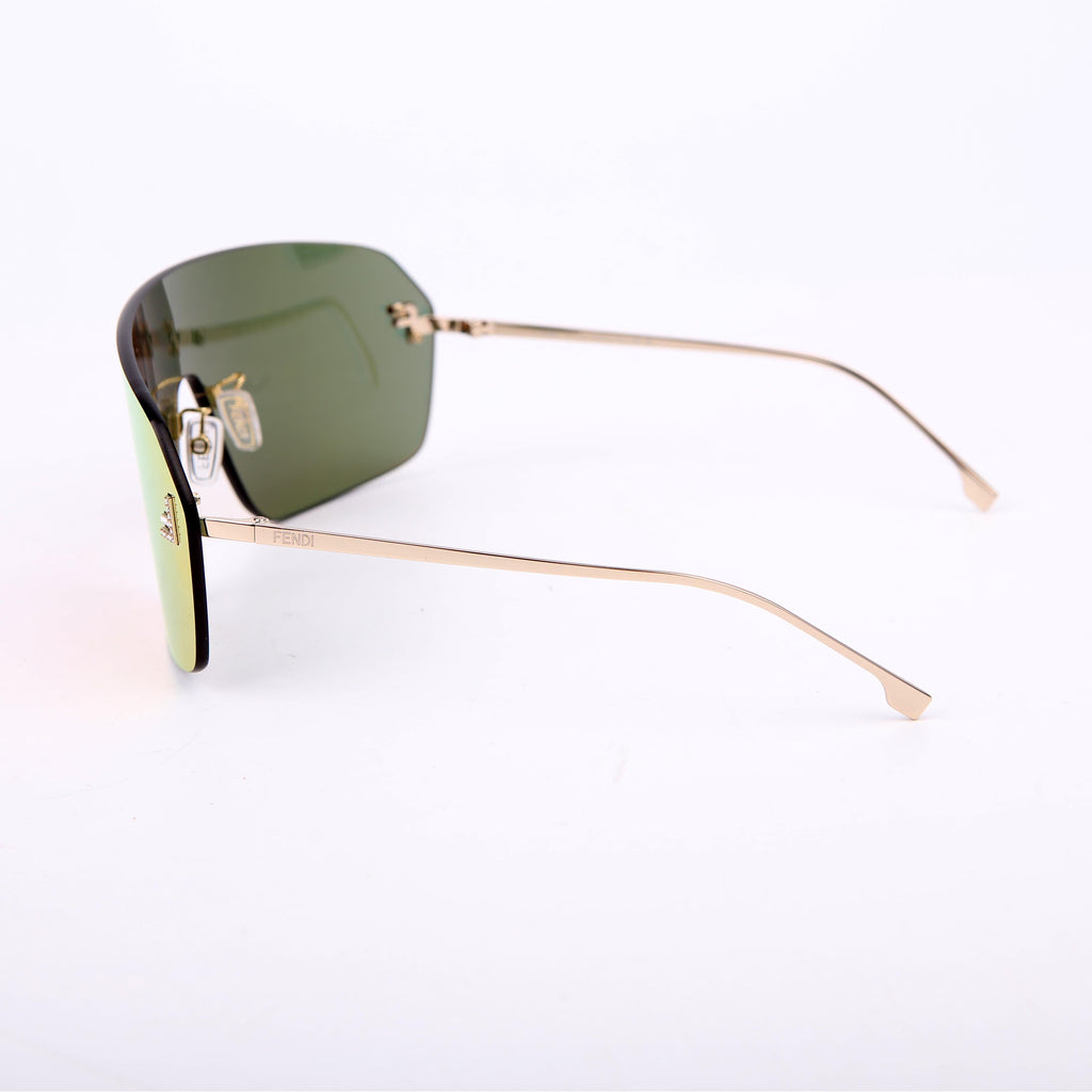 Fendi FE4121 Mirror Crystal Sunglasses Pink/Yellow