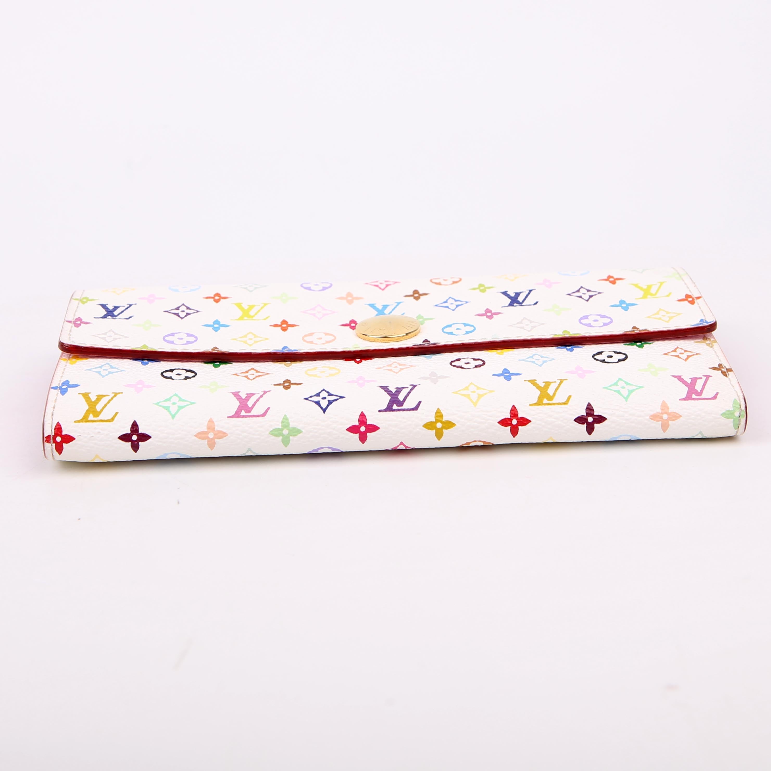 Sarah Wallet Multicolor White/Pink