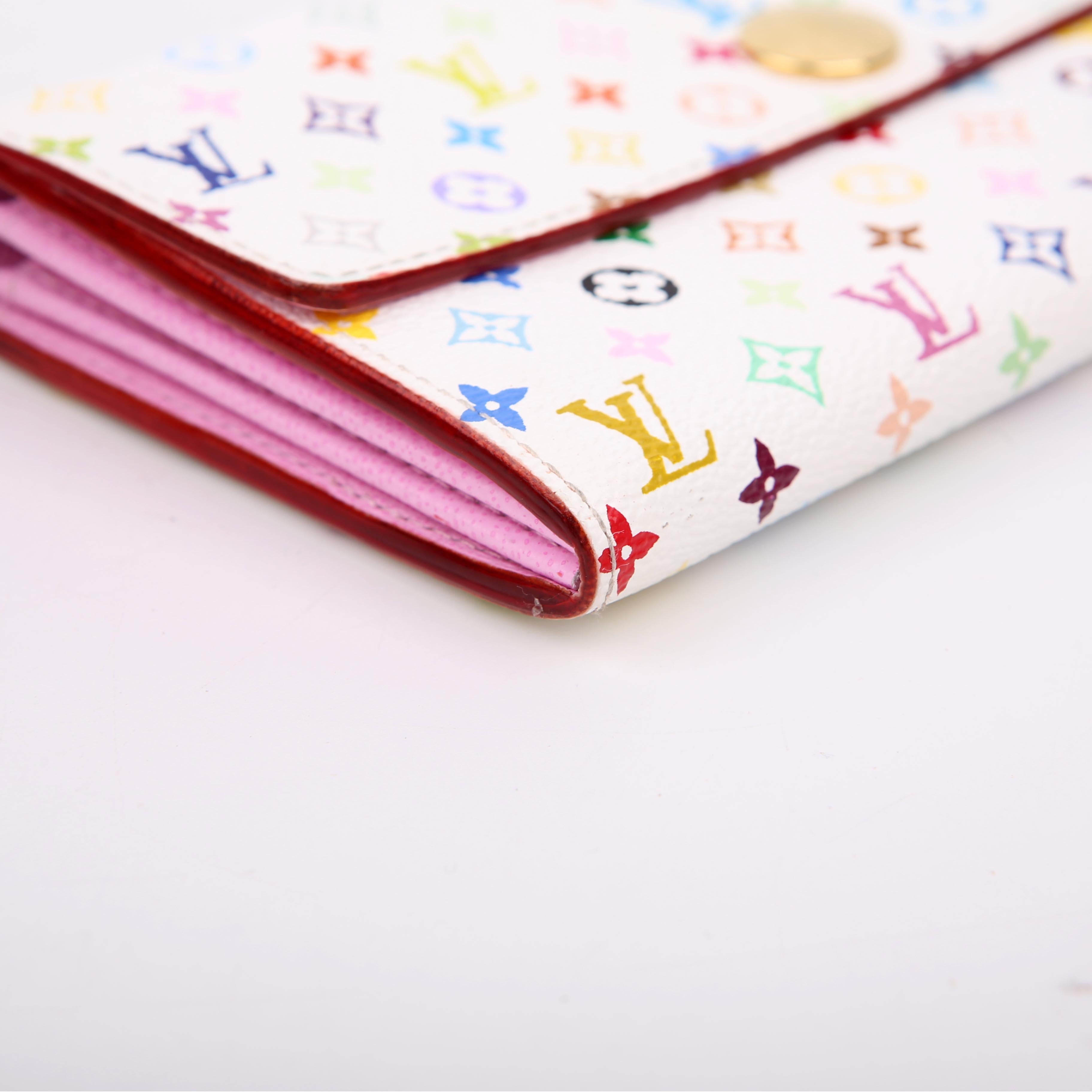 Sarah Wallet Multicolor White/Pink