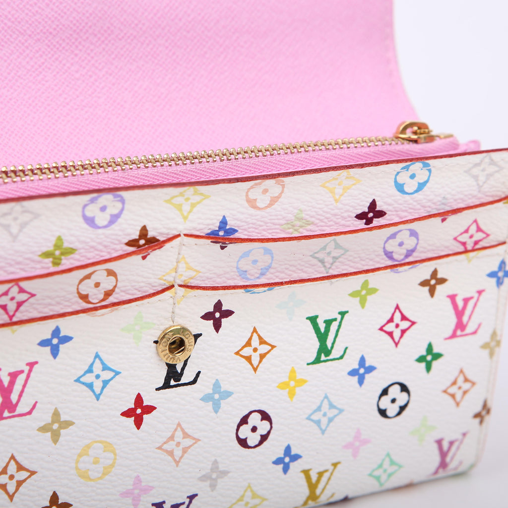 Sarah Wallet Multicolor White/Pink