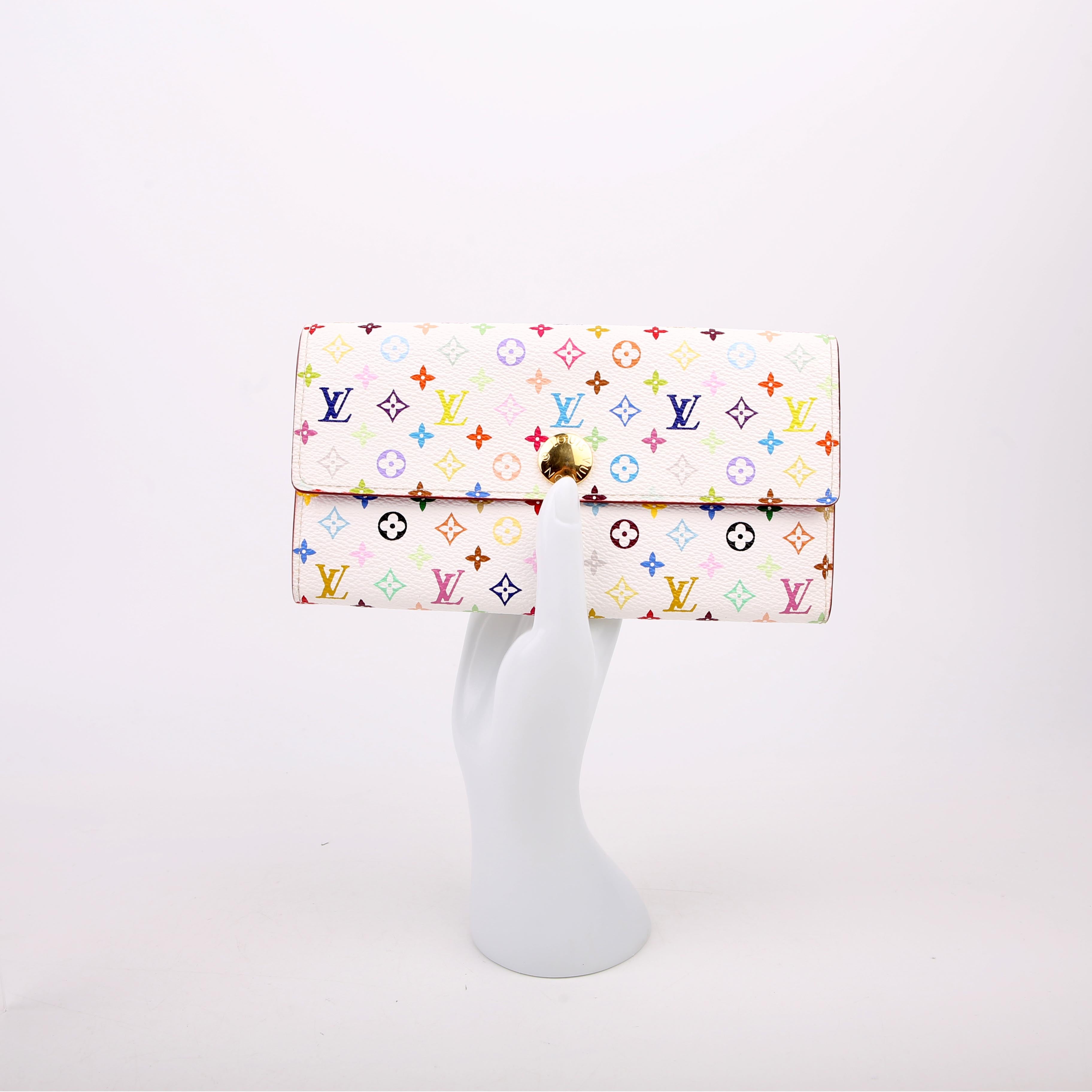 Sarah Wallet Multicolor White/Pink