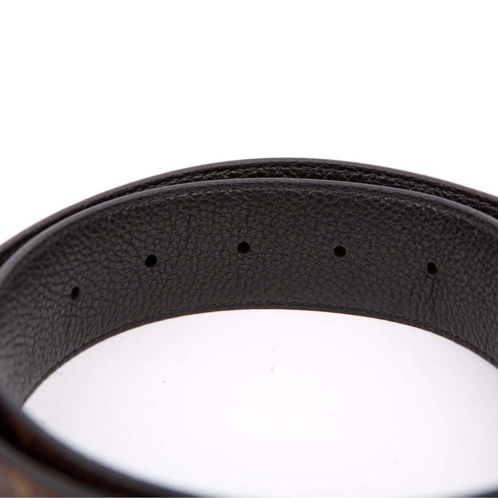 LV Circle 35MM Reversible Leather/Monogra Belt Size 80/32