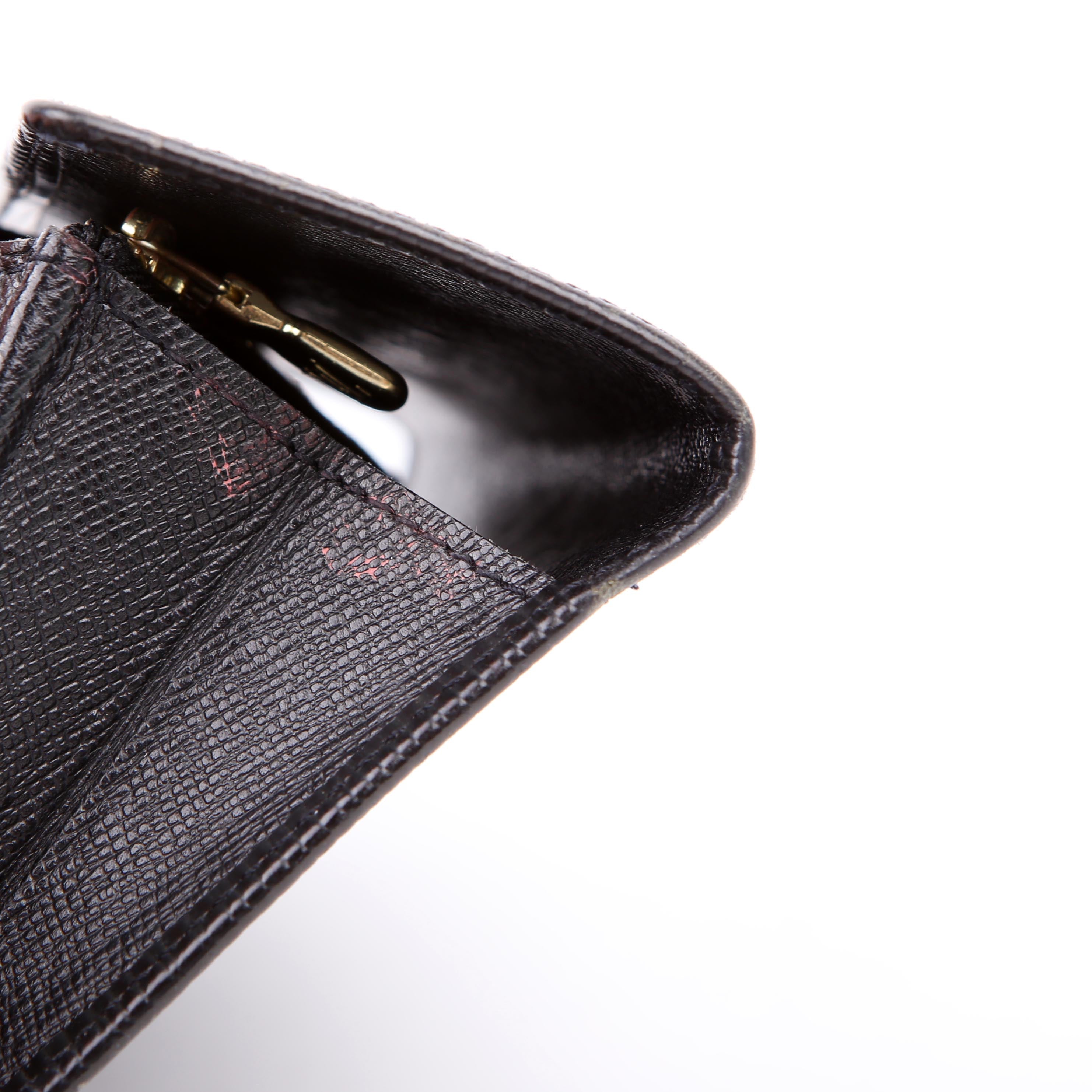 Porte Monnaie Wallet Epi Black