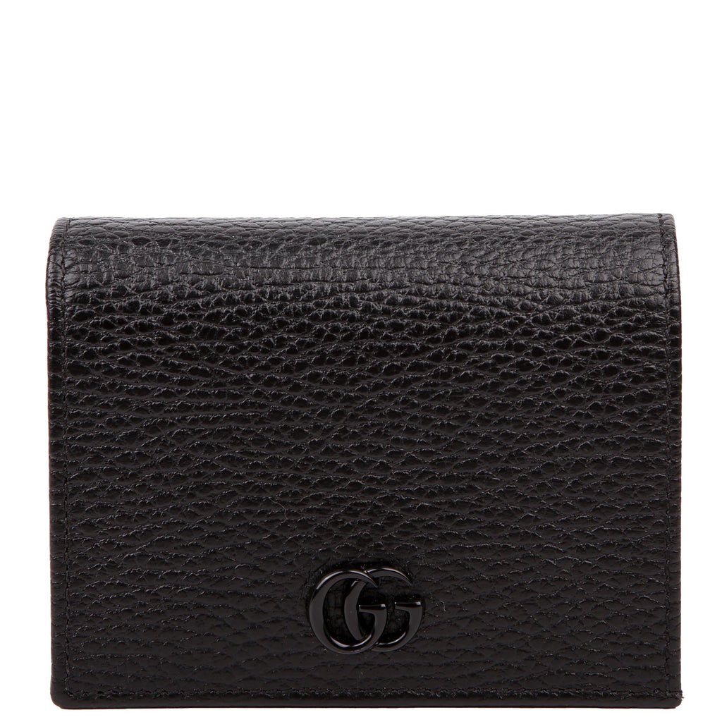 Gucci 456126 GG Marmont Card Case Black