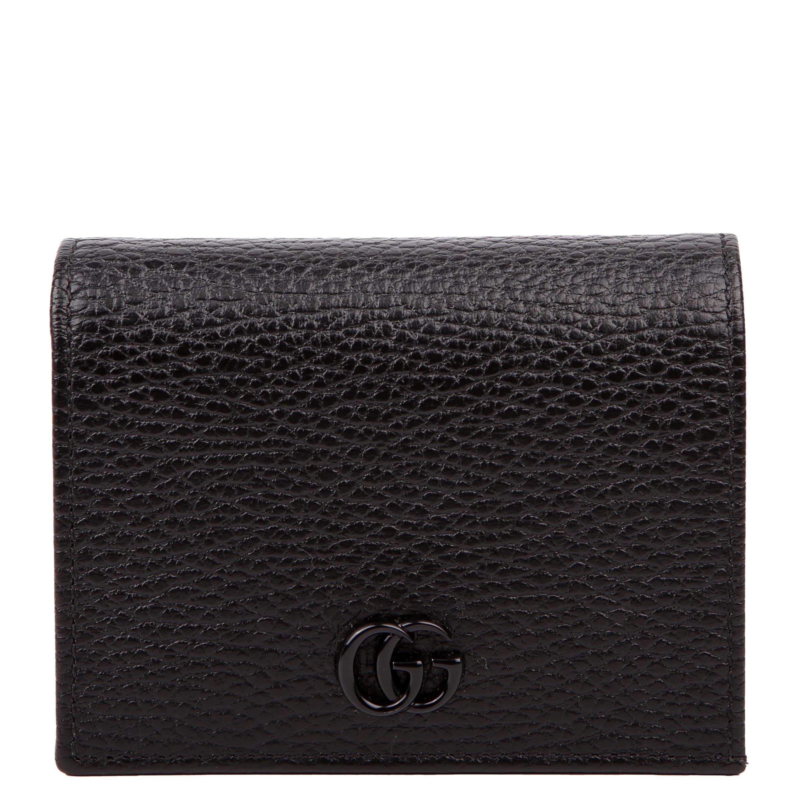 Gucci 456126 GG Marmont Card Case Black
