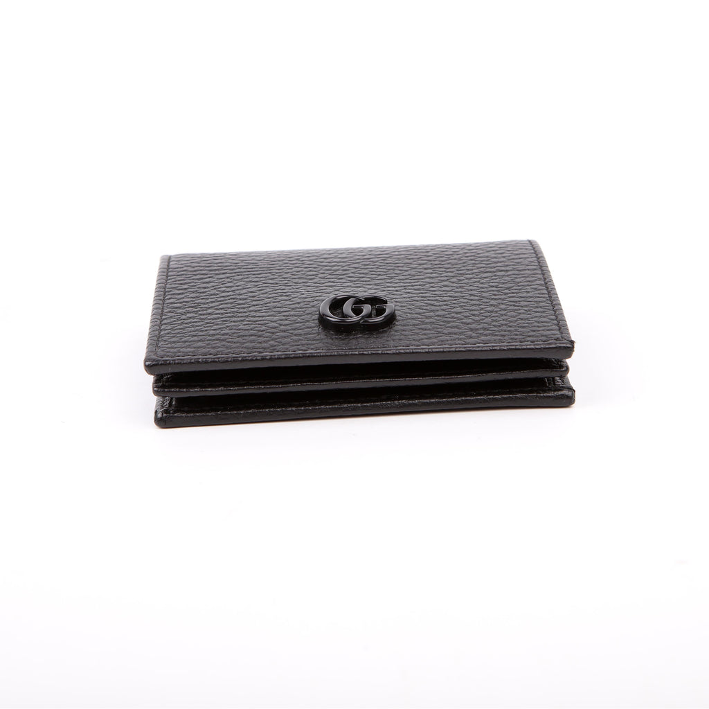 Gucci 456126 GG Marmont Card Case Black