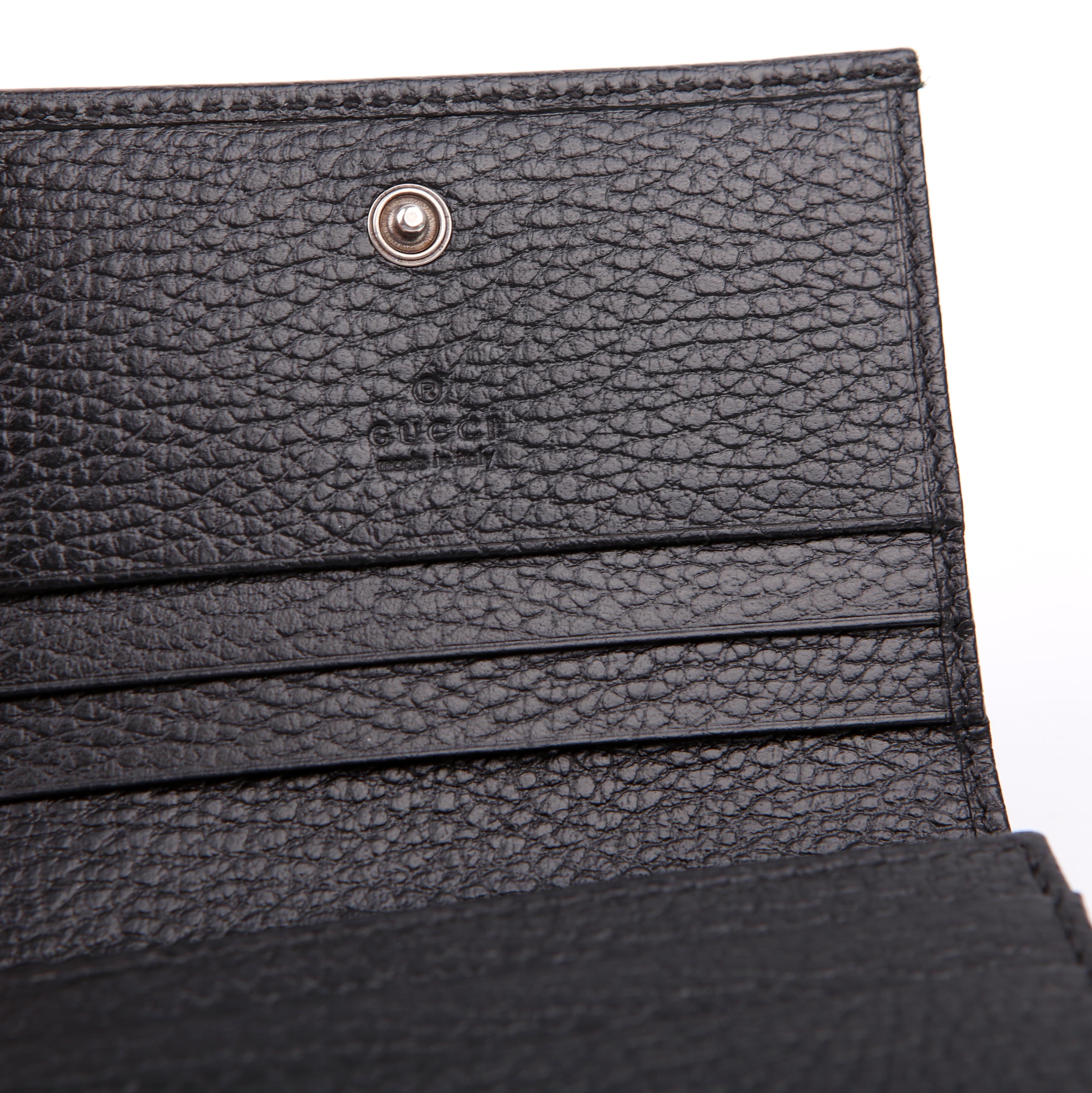 Gucci 456126 GG Marmont Card Case Black