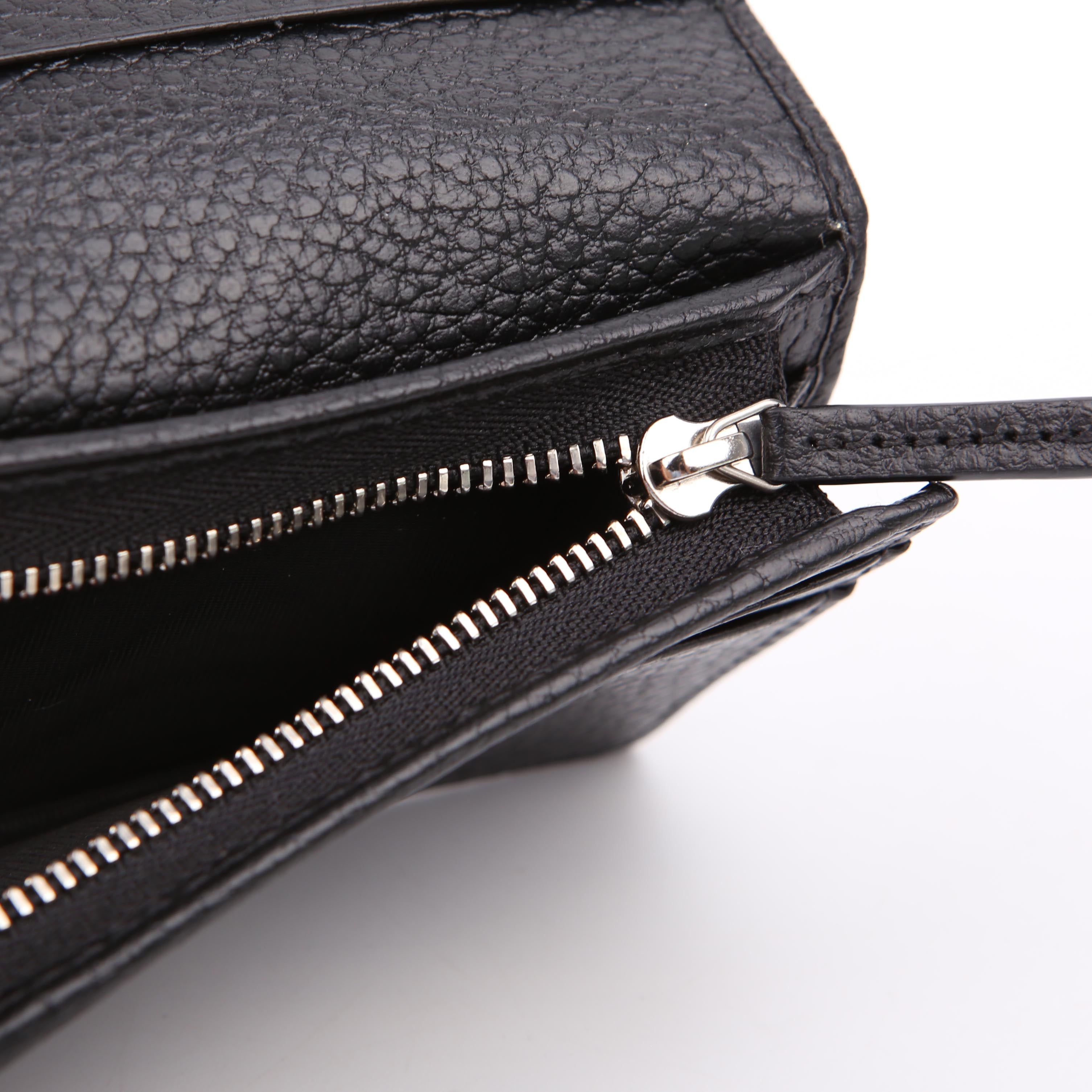Gucci 456126 GG Marmont Card Case Black