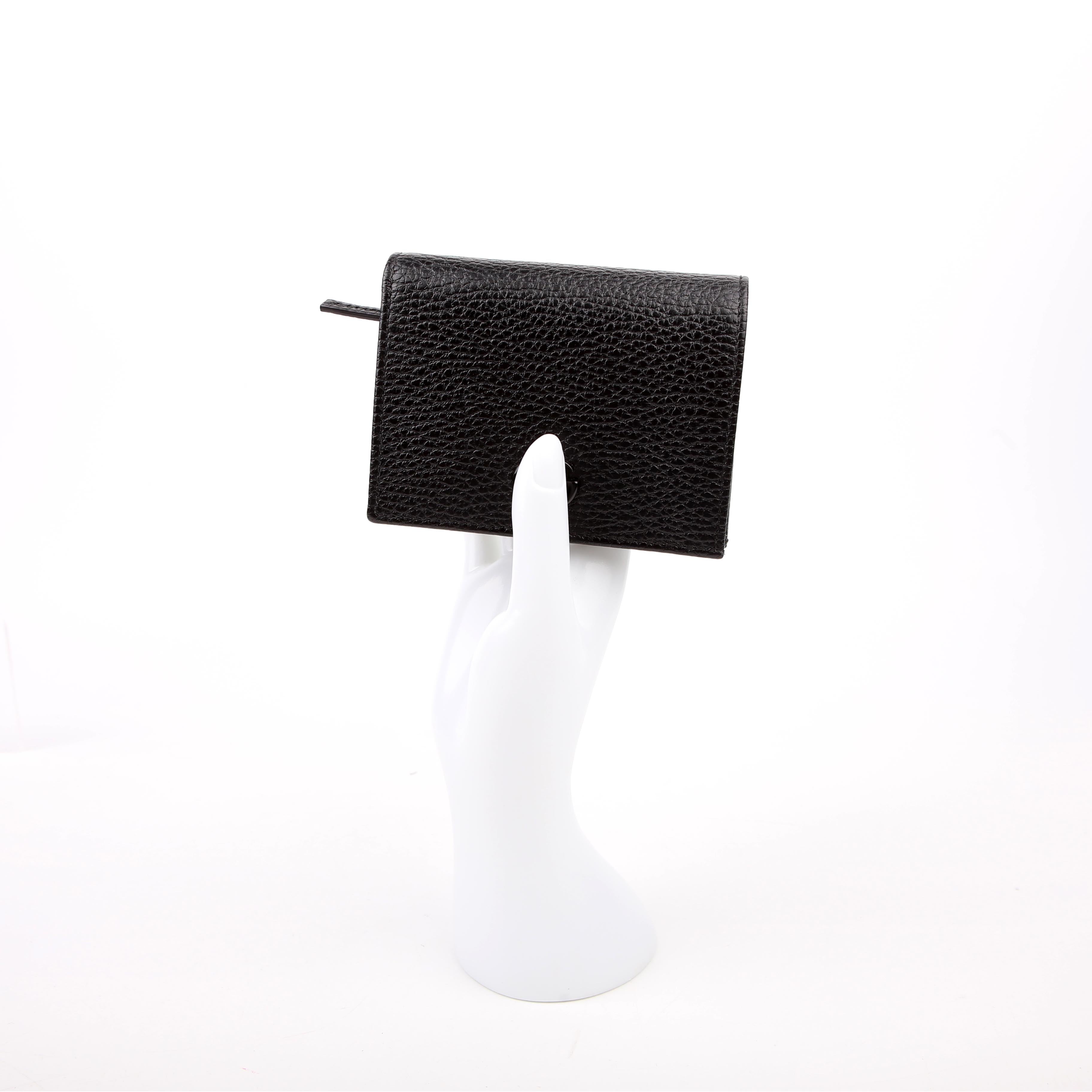 Gucci 456126 GG Marmont Card Case Black