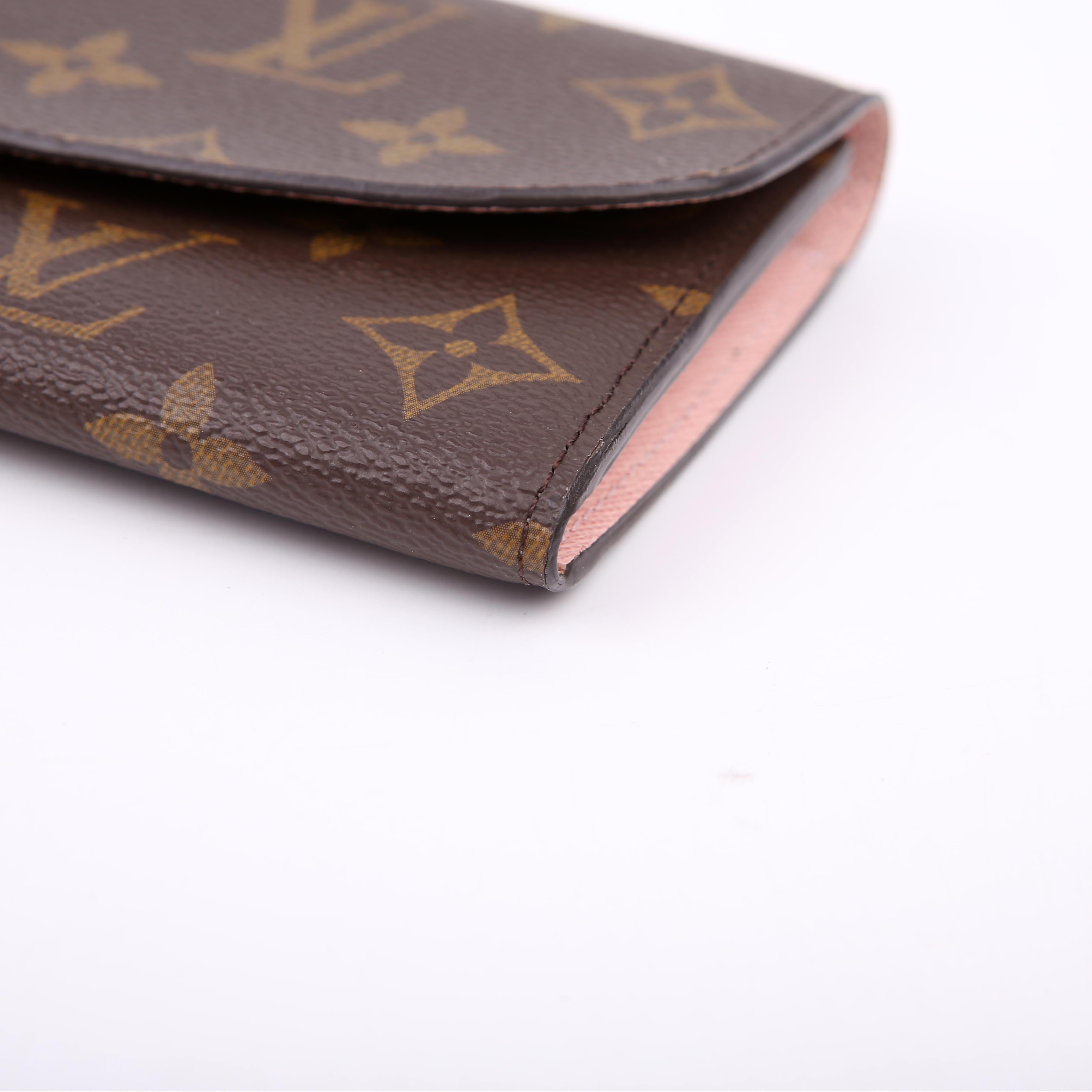 Emilie Wallet Monogram Newer Pink
