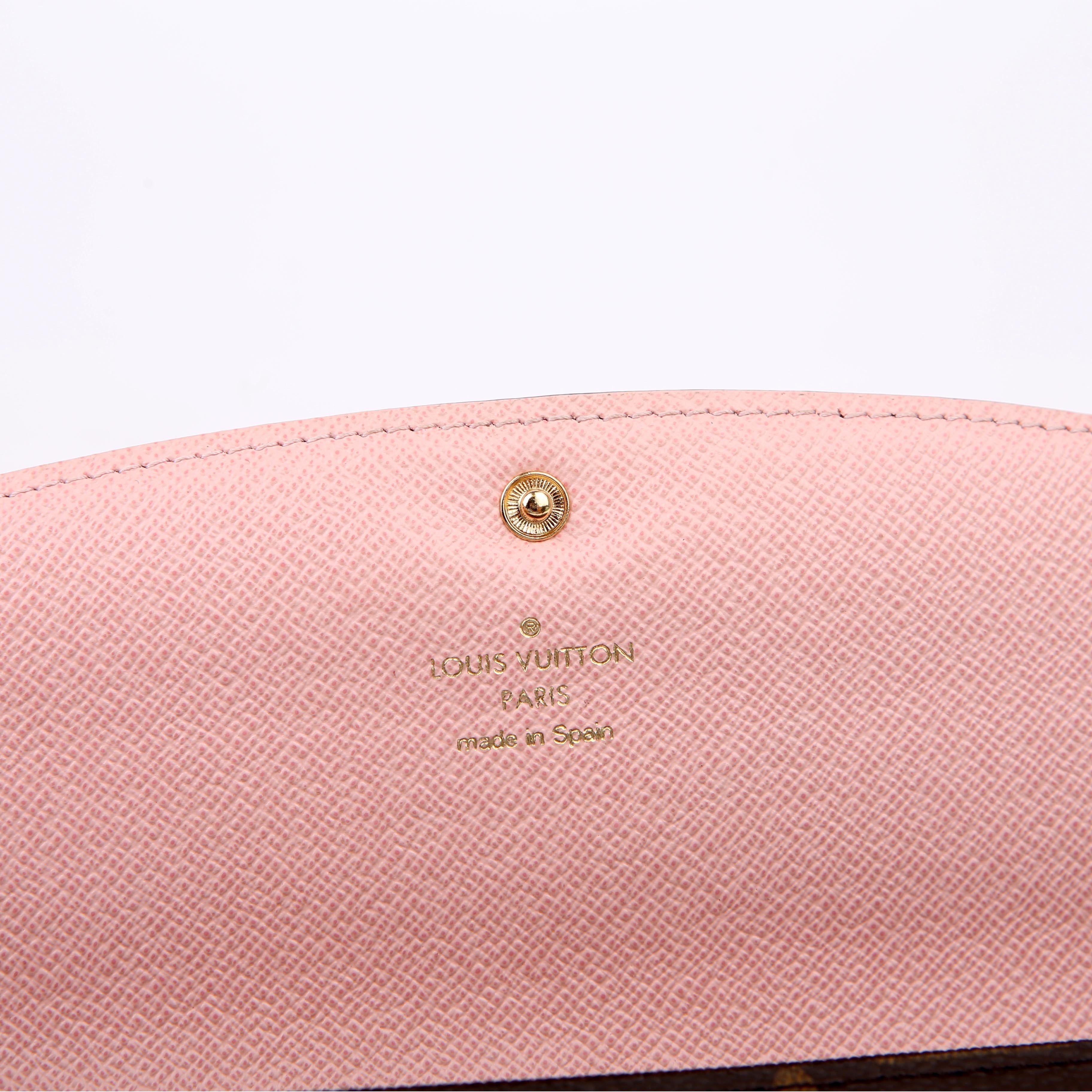 Emilie Wallet Monogram Newer Pink